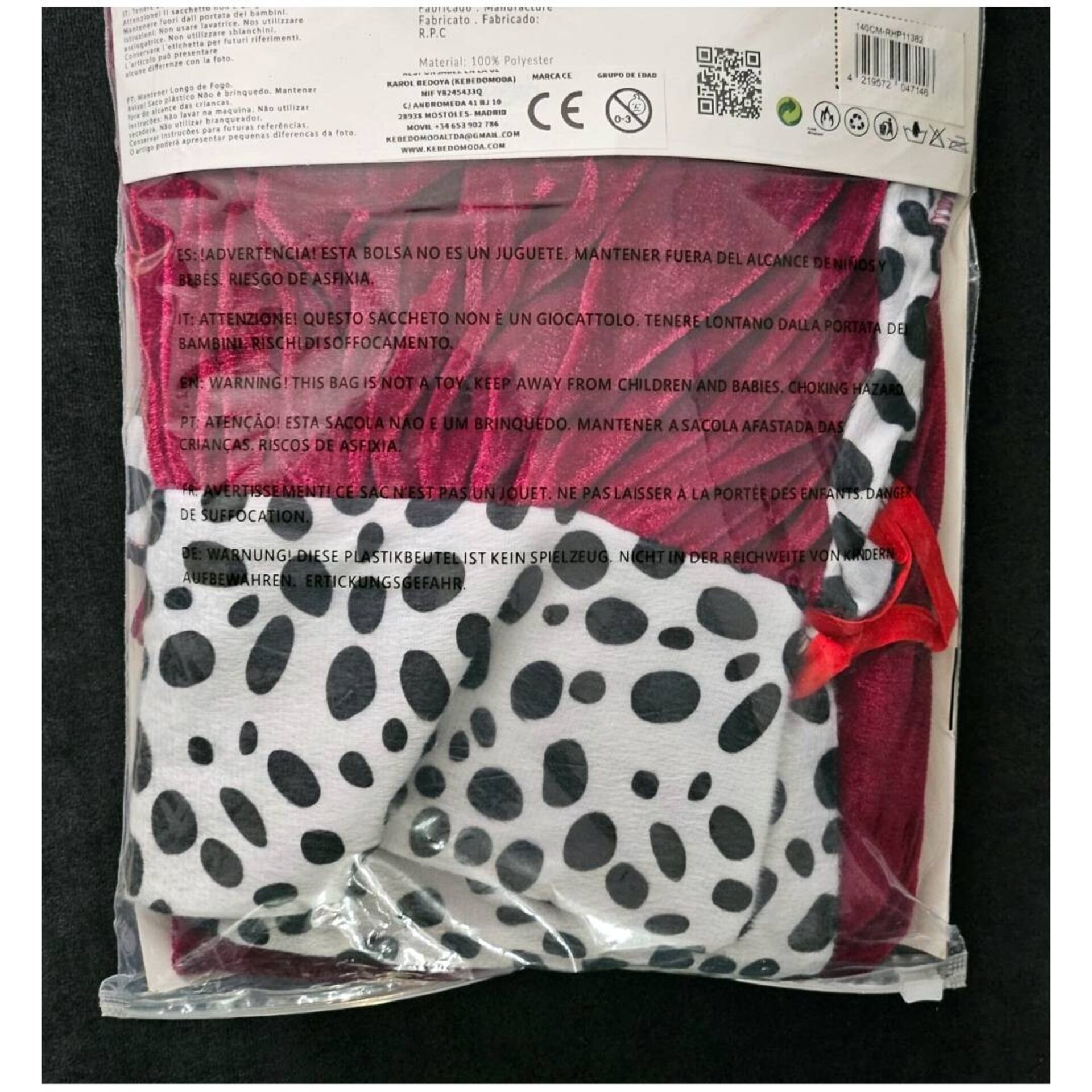 Capa Rey Mago Lujo Burdeos 140cm | Corona Ajustable + Bastón | Accesorio Navidad - 9