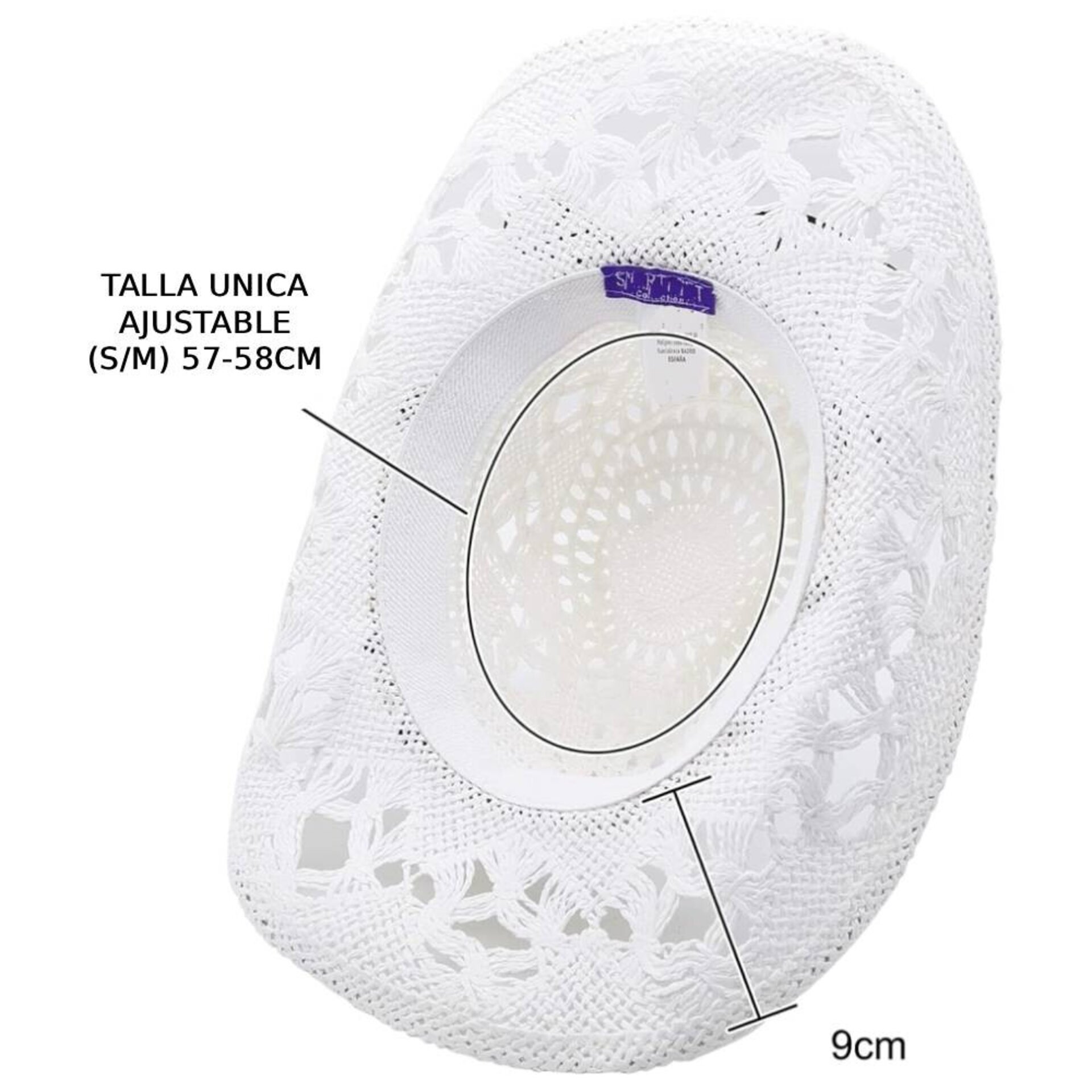 Sombrero Vaquero Paja Blanco | Unisex Estilo Western | Ajustable Cowboy Country - 8