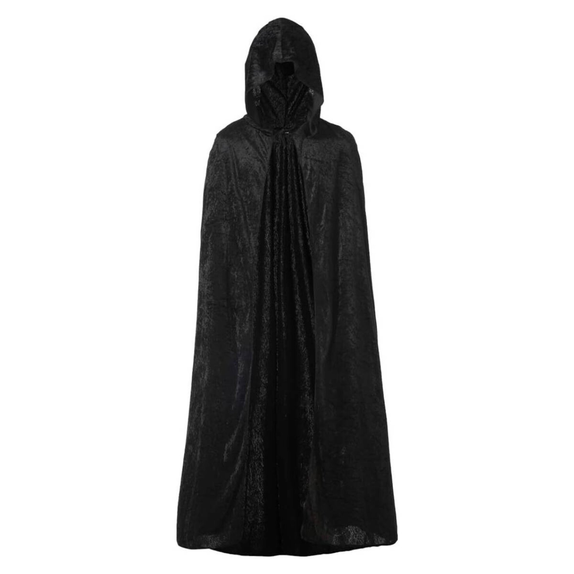 Capas con Capucha en Terciopelo negro Unisex para Disfraz de Niños y Adultos - 2