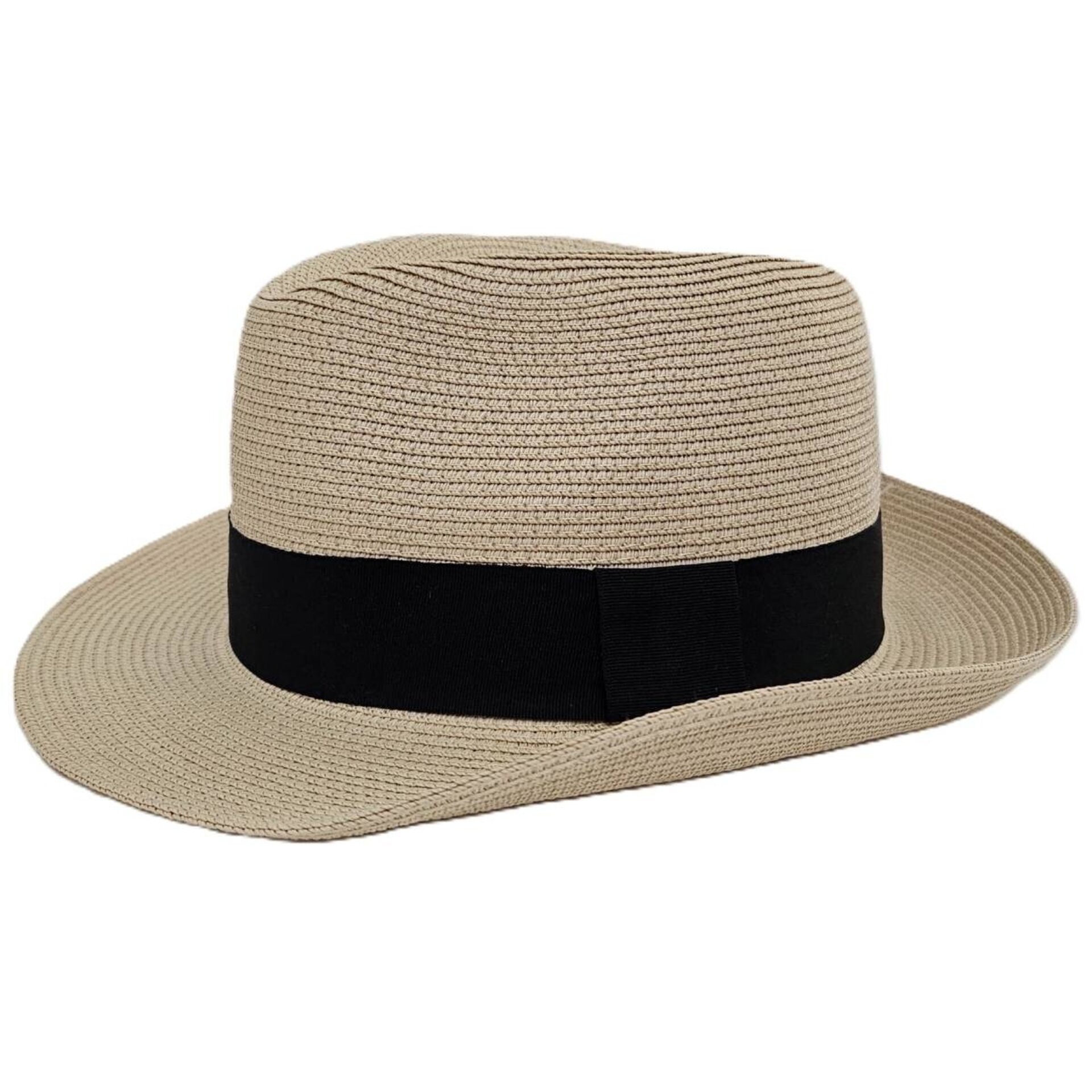 Sombrero de paja Fedora Sombrero Panamá de Playa Verano Ajustable Adulto Unisex - 11