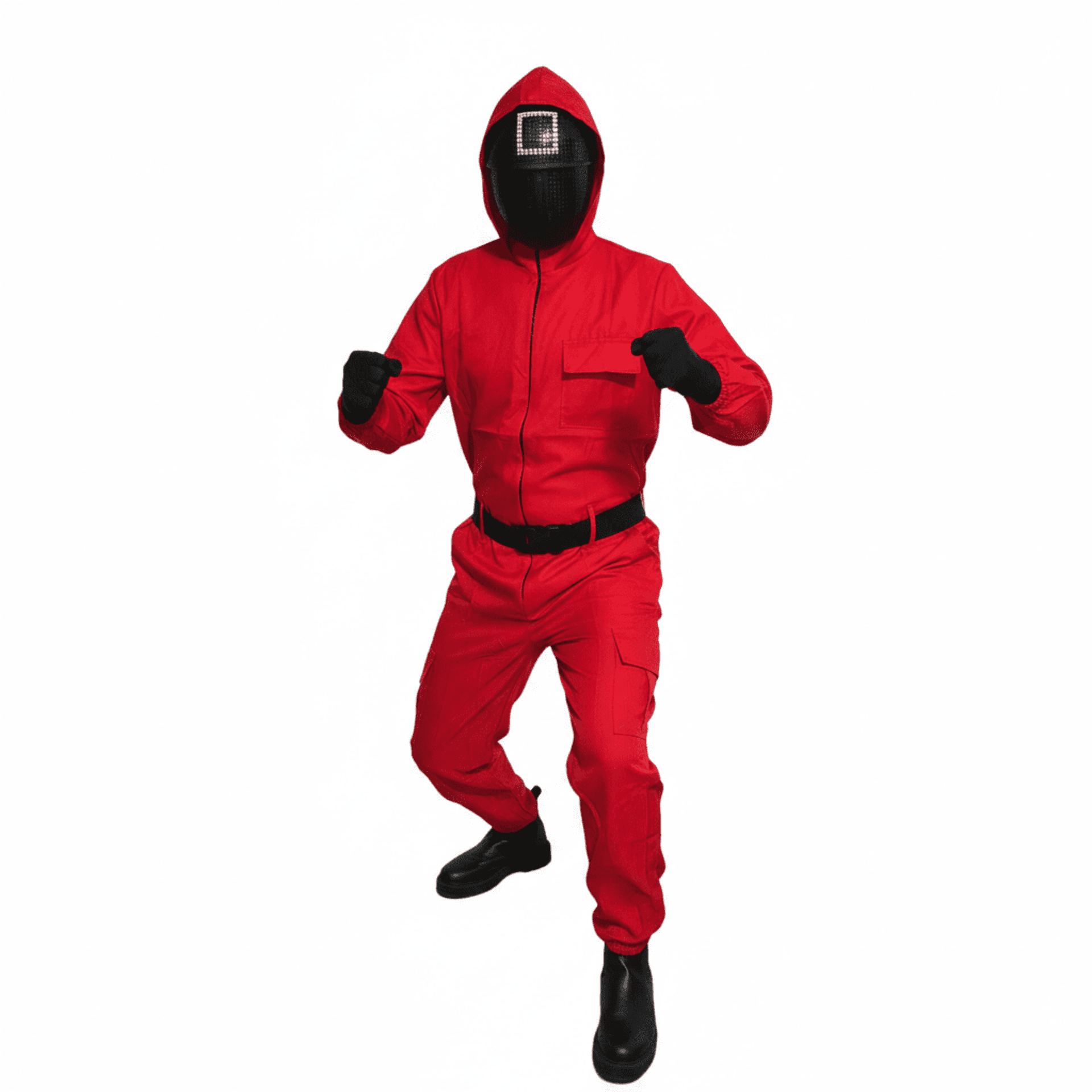 Disfraz Juego calamar Soldado Guardia Enmascarado Cuadrado Squid Game Adulto - 6