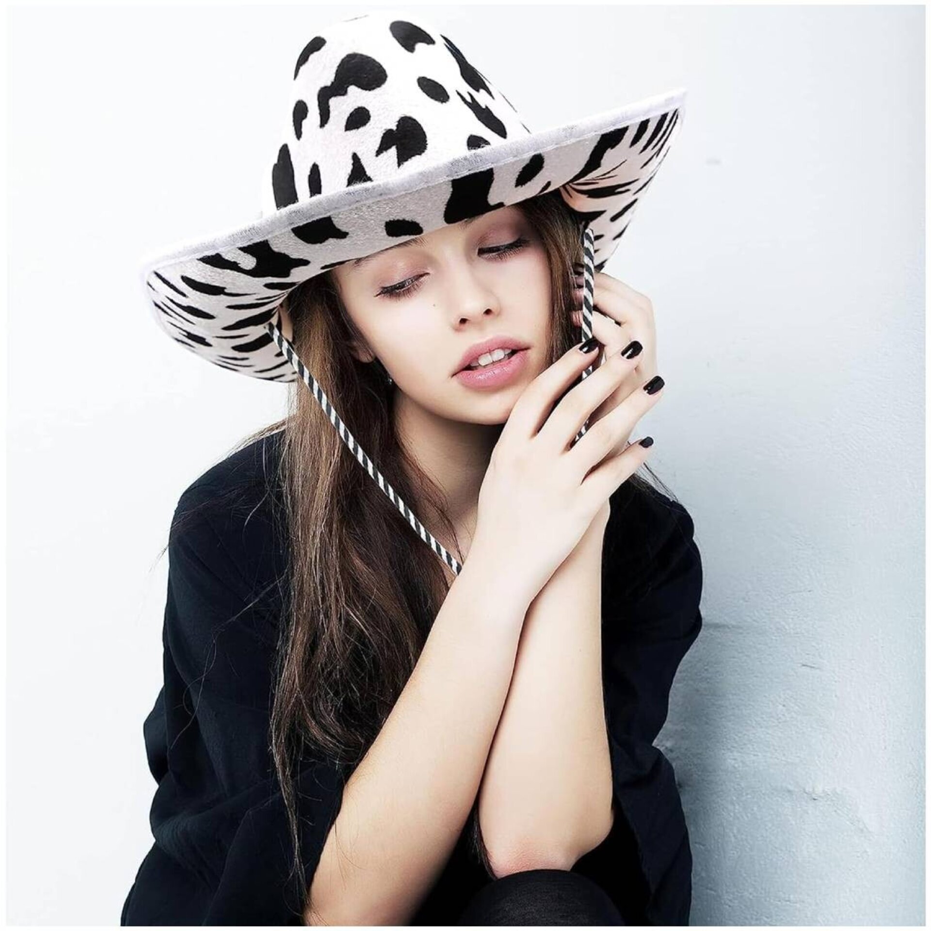 Sombrero cowboy Vaquero con Pañuelo Western Bandana Estampada para Adulto - 5