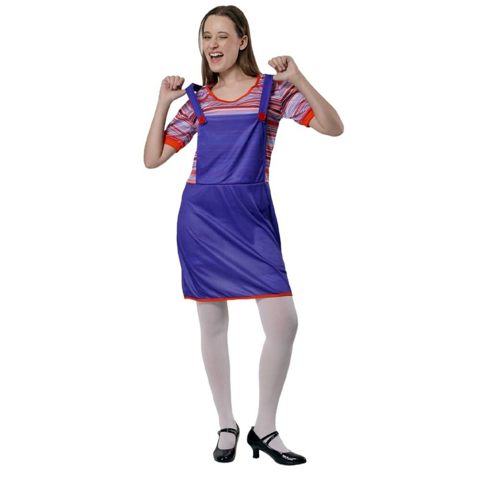 Disfraz Muñeca Malvada Vestido Mujer Adulta la Novia de Chucky Terror Halloween - 1