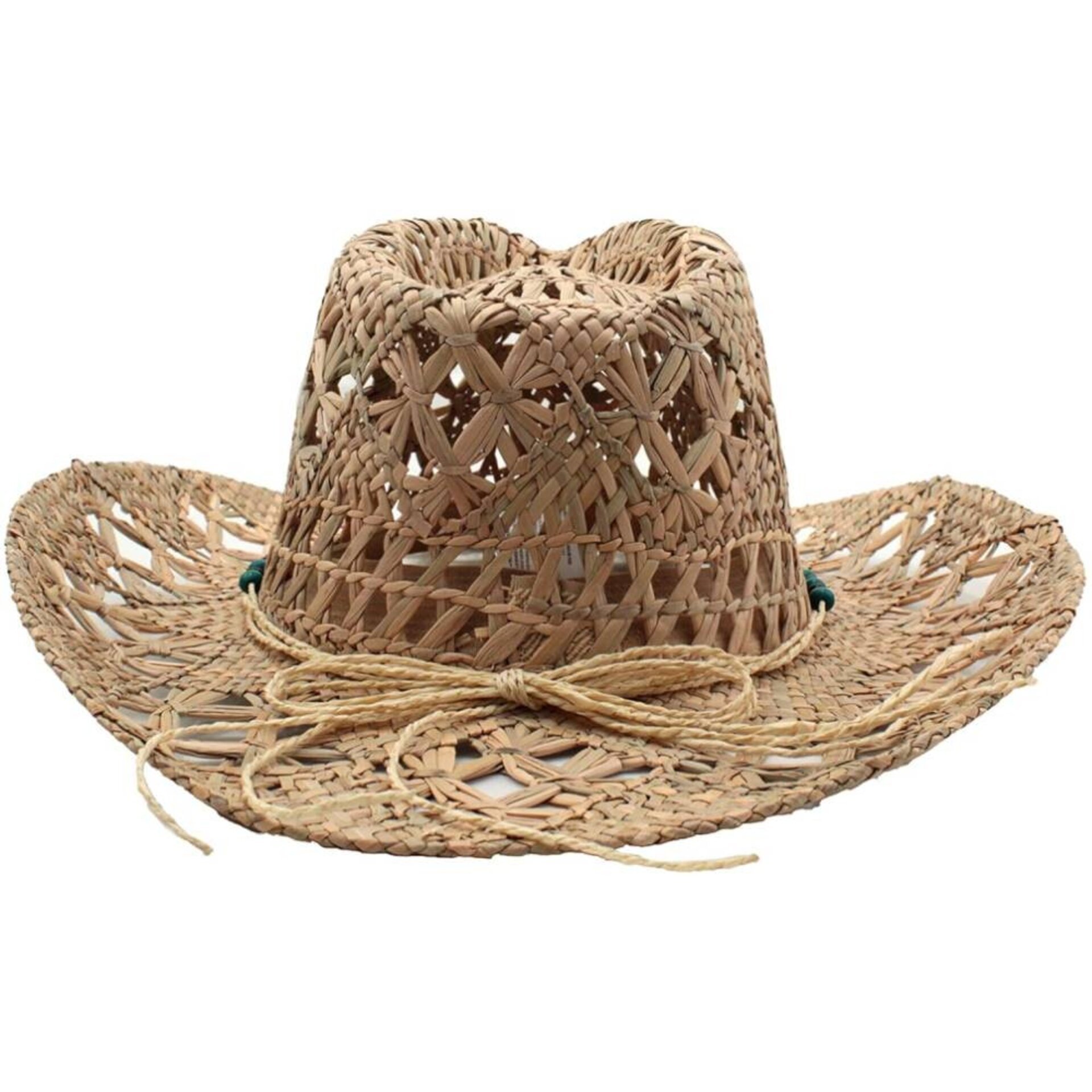 Sombrero Paja Natural Unisex Cowboy Country Talla Ajustable Western - 3