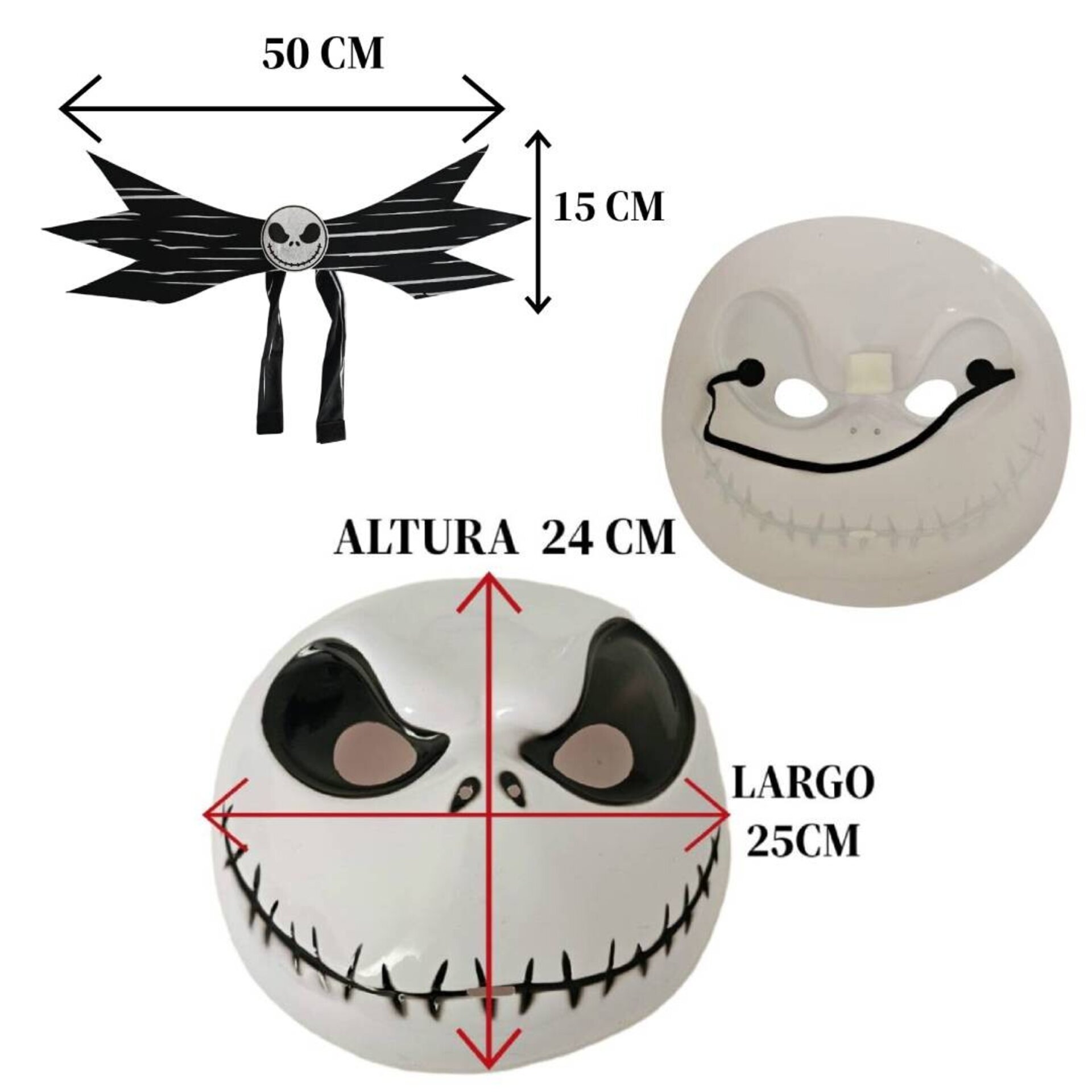 Disfraz Jack Skellington Traje Rey Calabaza Skeleto Pesadilla antes de Navidad - 9
