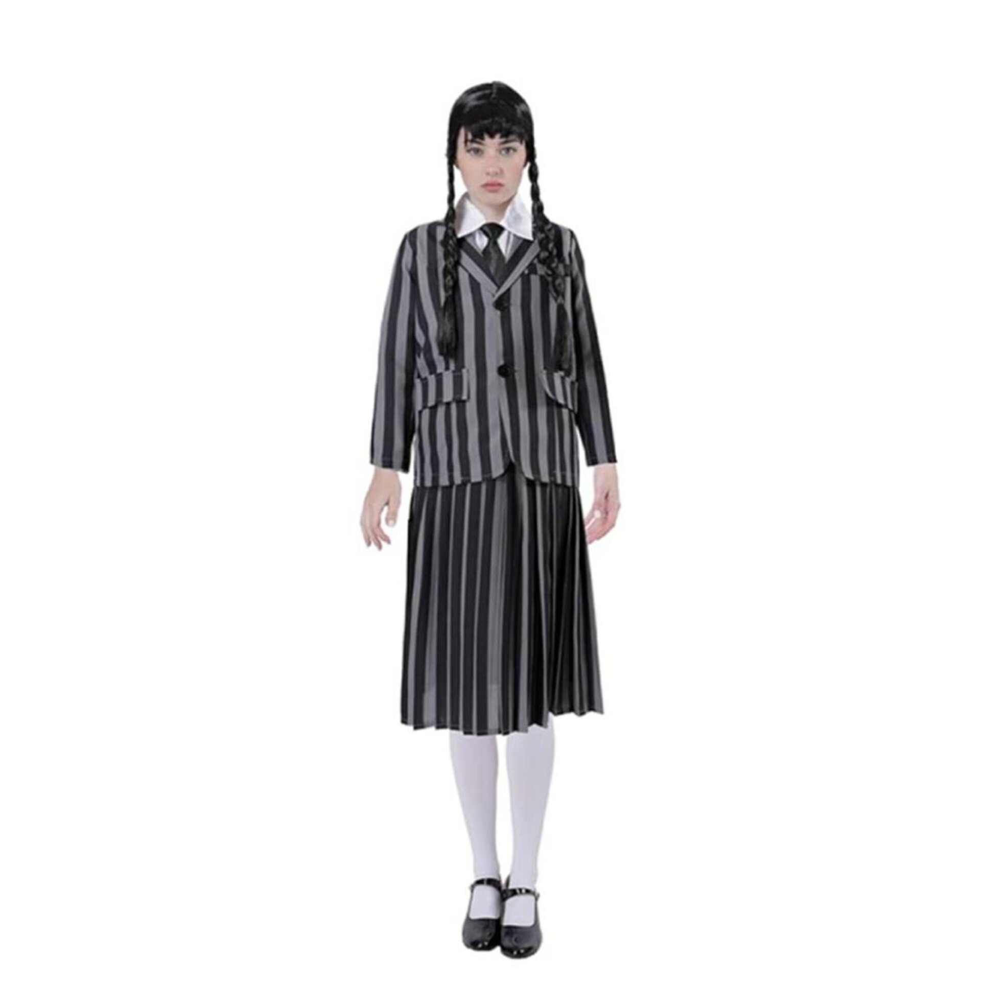 Disfraz Uniforme Escolar Miércoles Addams para Mujer. Chaqueta Falda y Corbata - 4