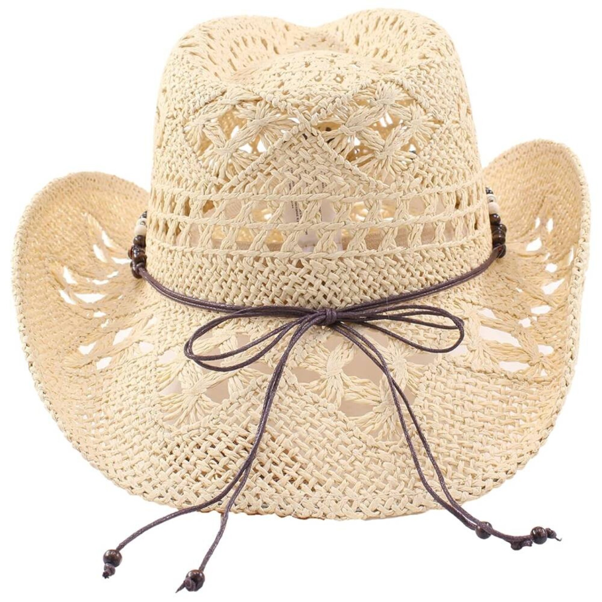 Sombrero Vaquero Paja Unisex | Beige Cowboy Western | Alas Anchas Baile Country - 5