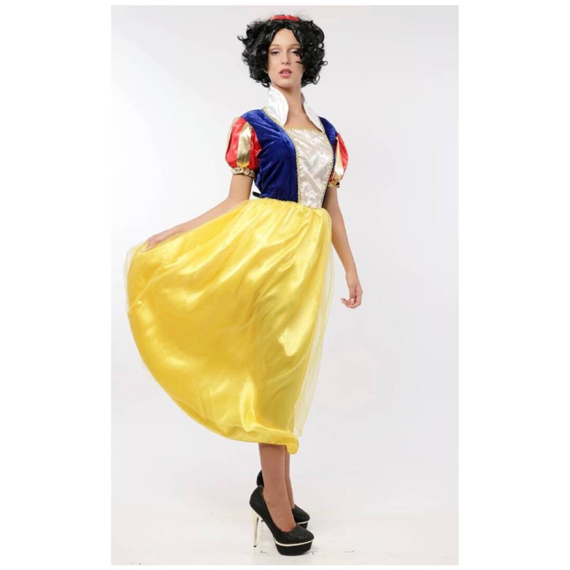 Disfraz Blancanieves Snow White cuento de Hadas Vestido princesa Adulto - 4