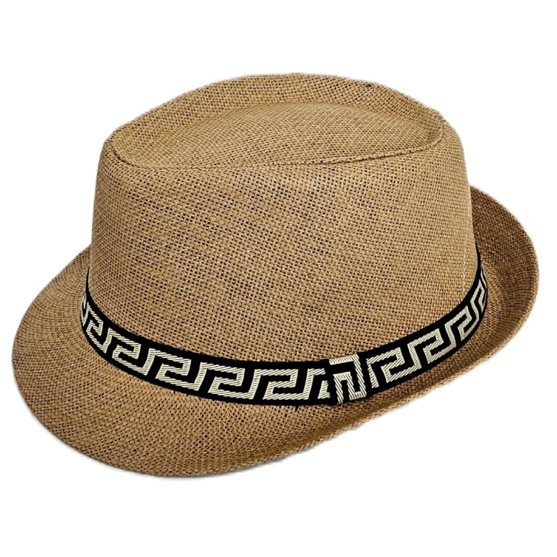 Sombrero Trilby Fedora Marrón Paja de Papel Clásico Borsalino Talla M/L - 2