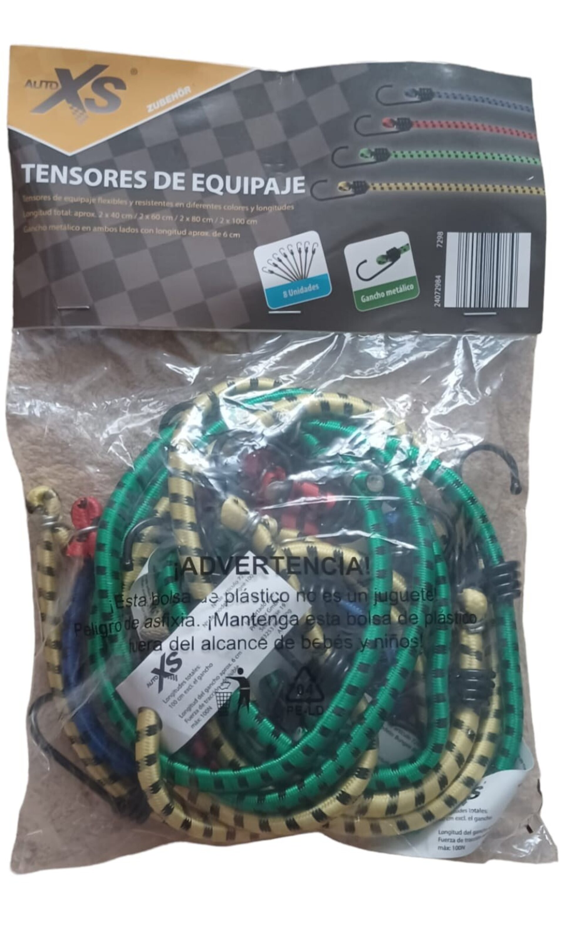 Tensores de equipaje Cuerdas Elásticas 8 pcs - 3