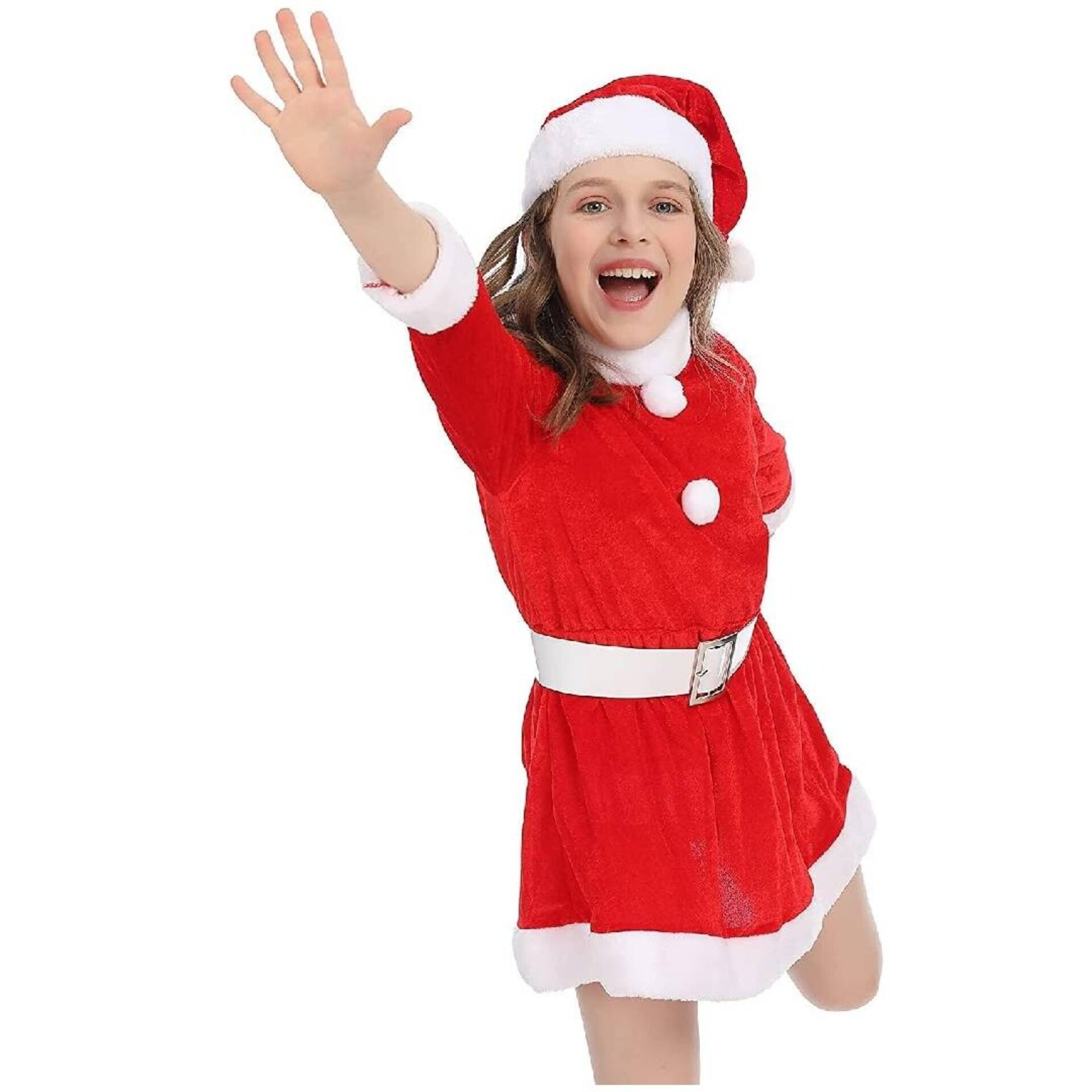 Disfraz Mama Noel - Vestido Rojo Navidad - Baile Regalos - 1