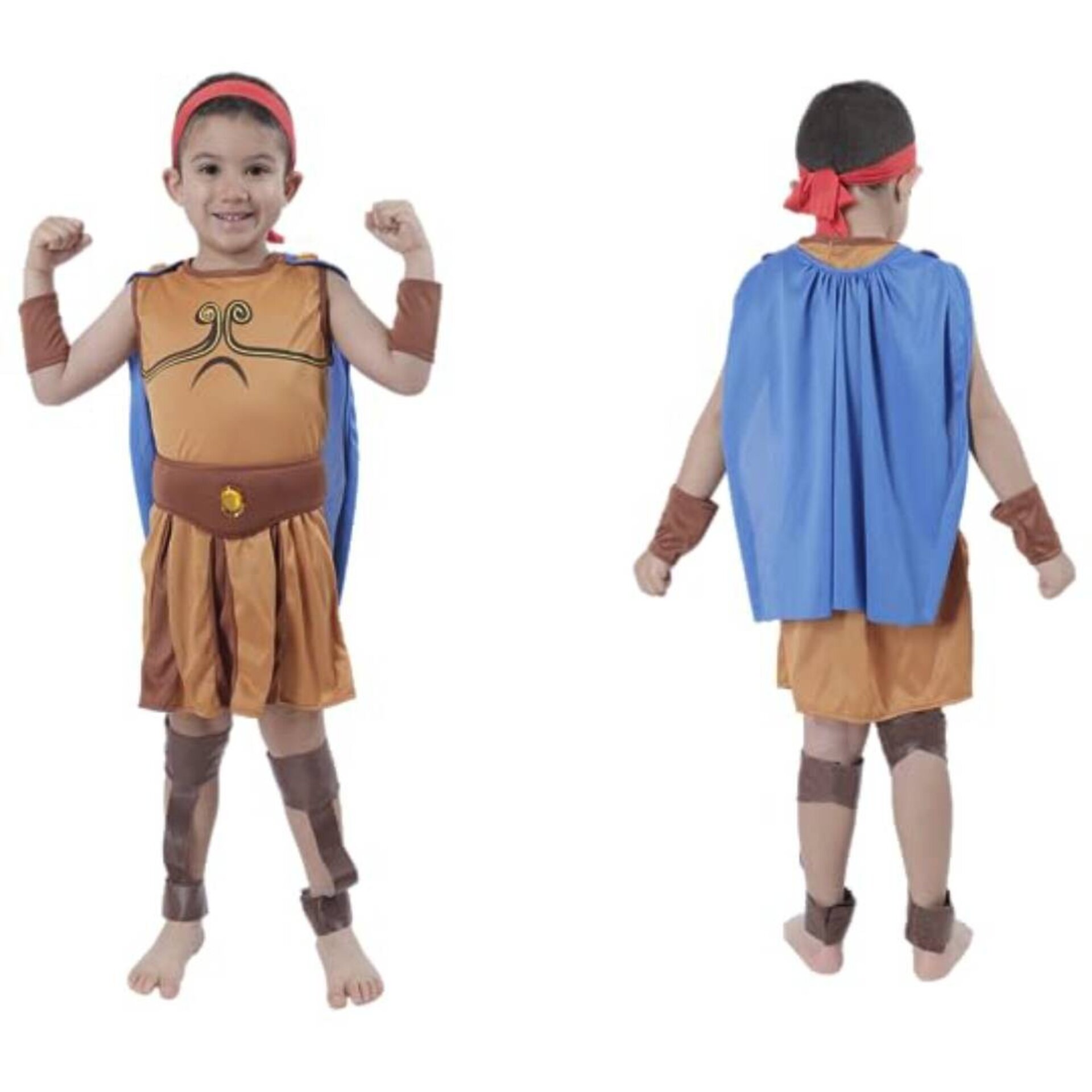 Disfraz Dios de la Fuerza Hércules Guerrero Romano Griego para niños 3 a 12 años - 1