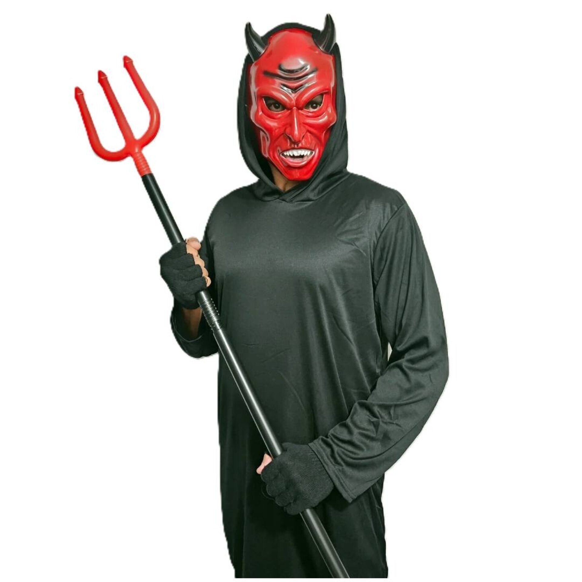 Disfraz Demonio Oscuro Adulto | Diablo Satanás para Halloween, Carnaval, Fiestas - 4