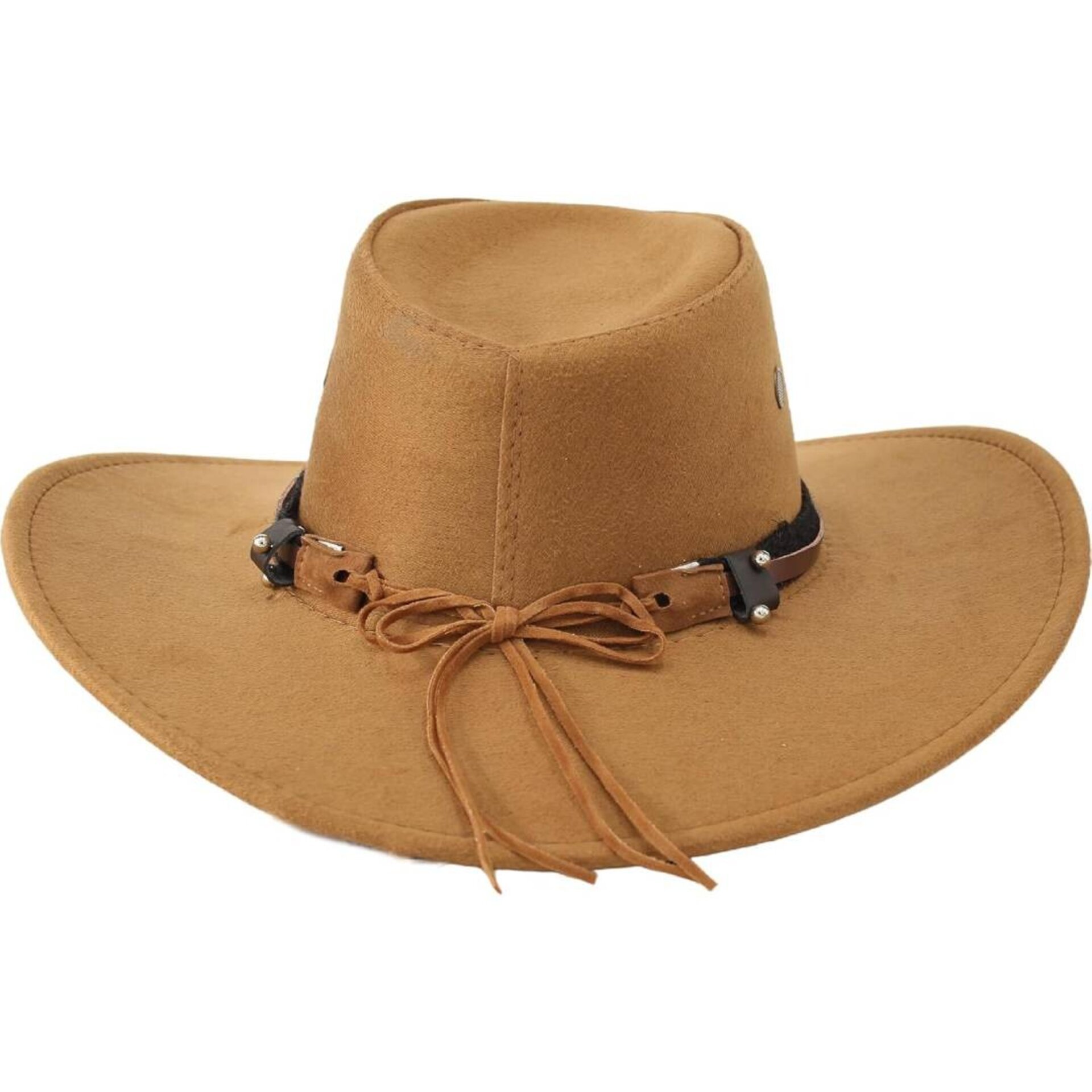 Sombrero Vaquero Cowboy Western Rodeo Talla S/M para Hombre Mujer Beige Claro - 2