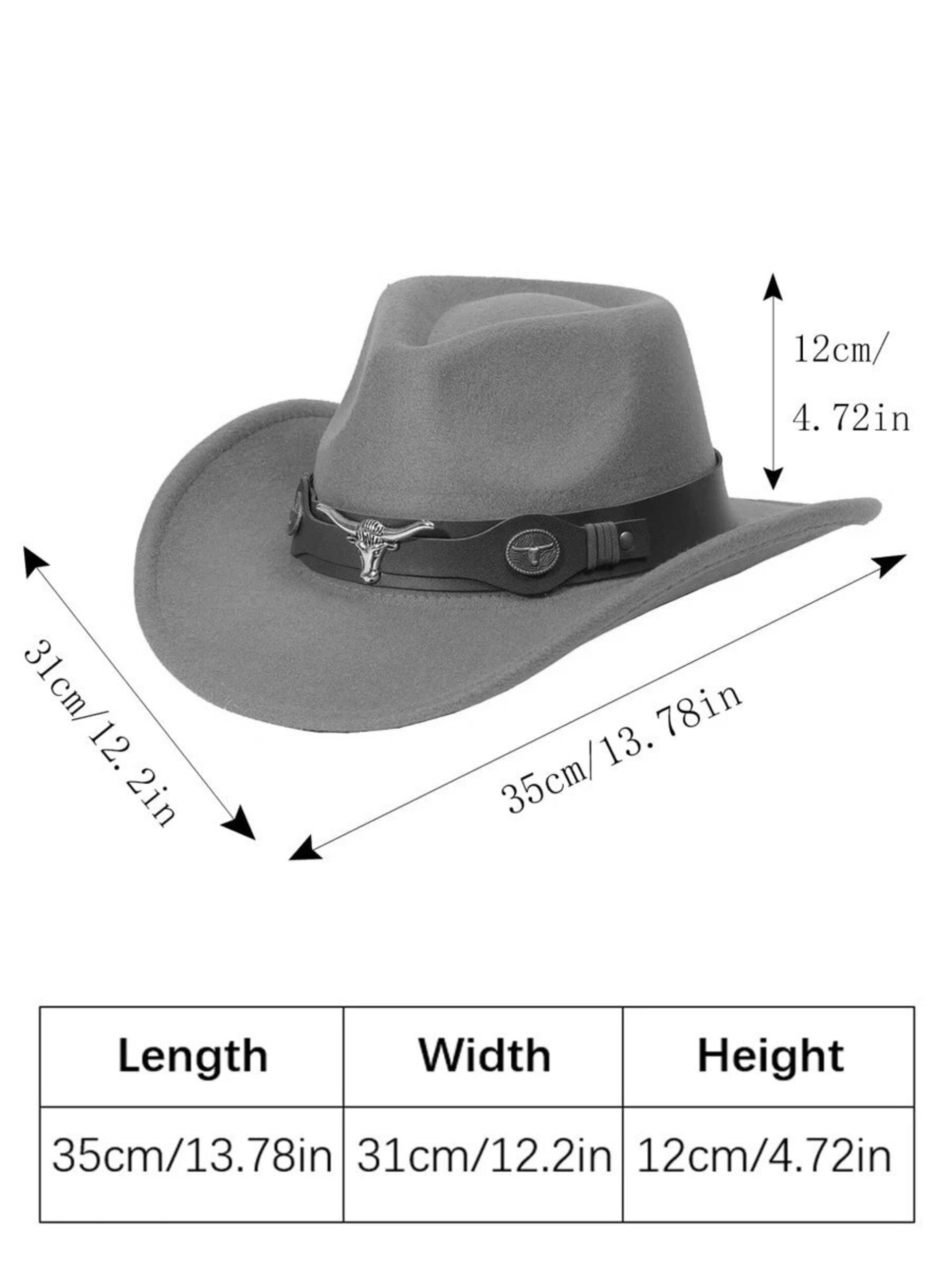 Sombrero Vaquero Cowboy Clásico con Gafas de Sol Western Original para Adulto - 10