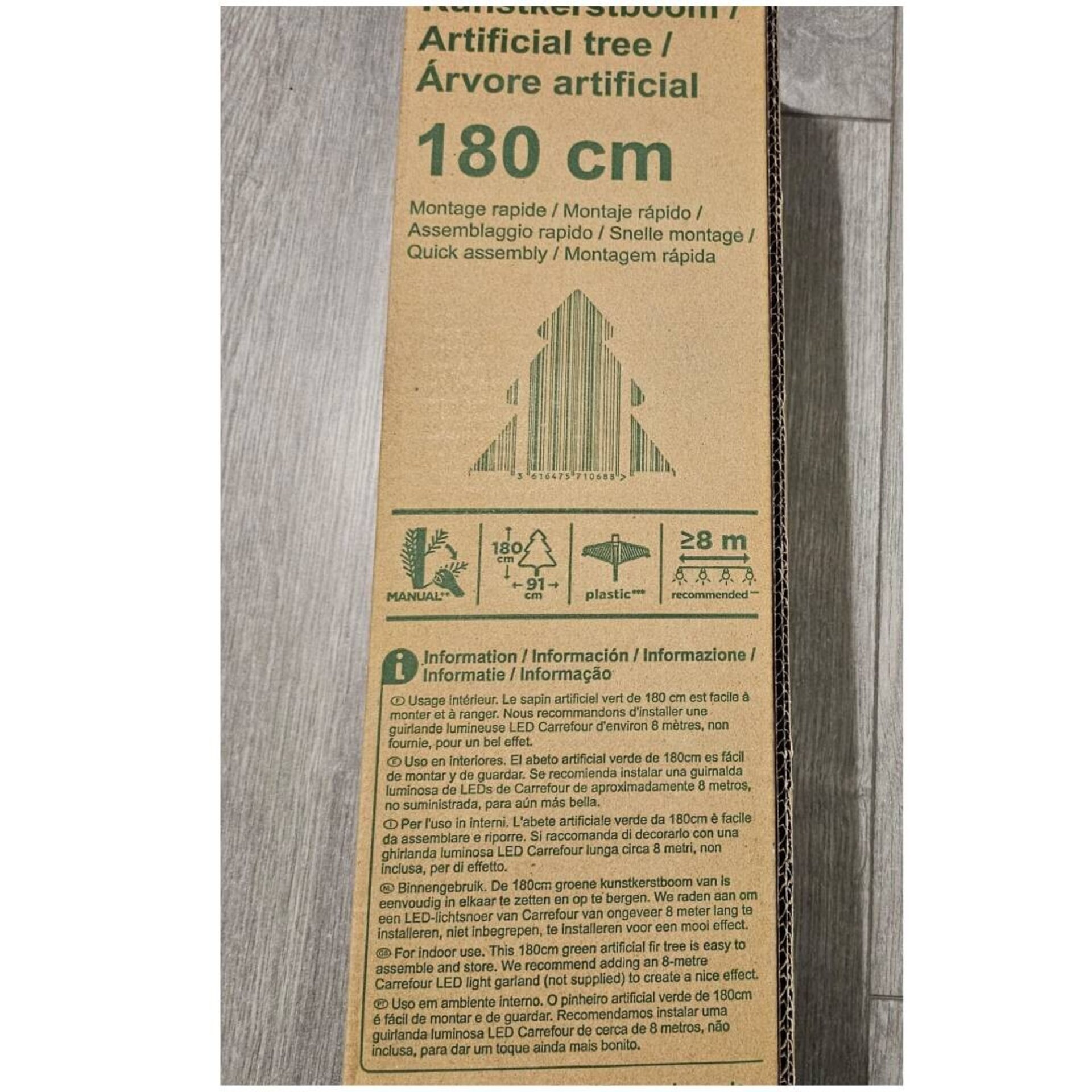 Árbol de Navidad 180CM Verde - Artificial Tree Green - 7