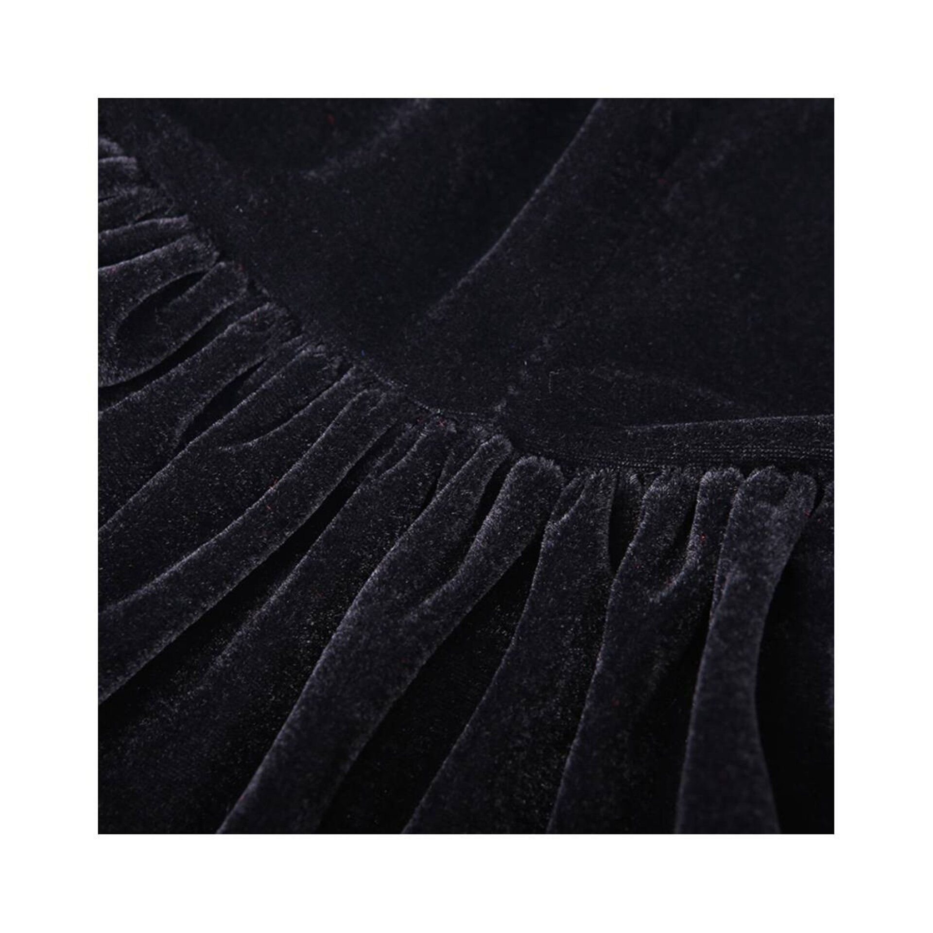 Capas con Capucha en Terciopelo negro Unisex para Disfraz de Niños y Adultos - 6