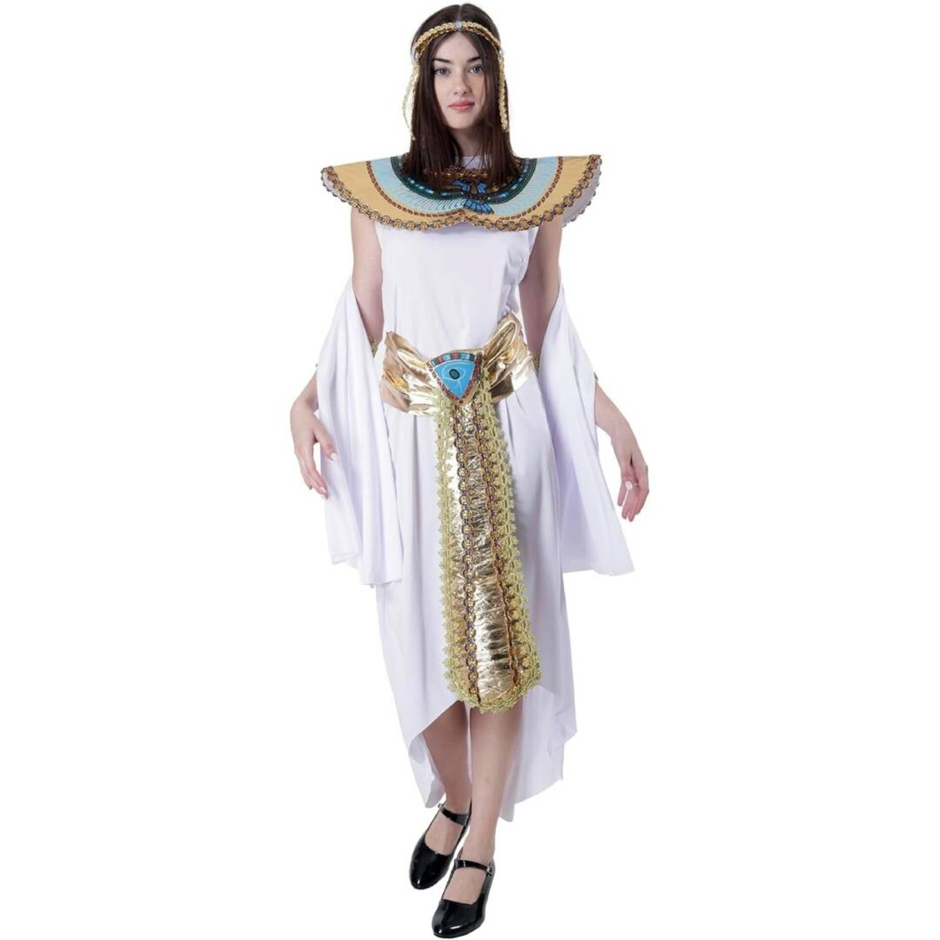 Disfraz de Cleopatra Mujer. Vestido de Faraona Egipcia con Accesorios de Lujo - 3