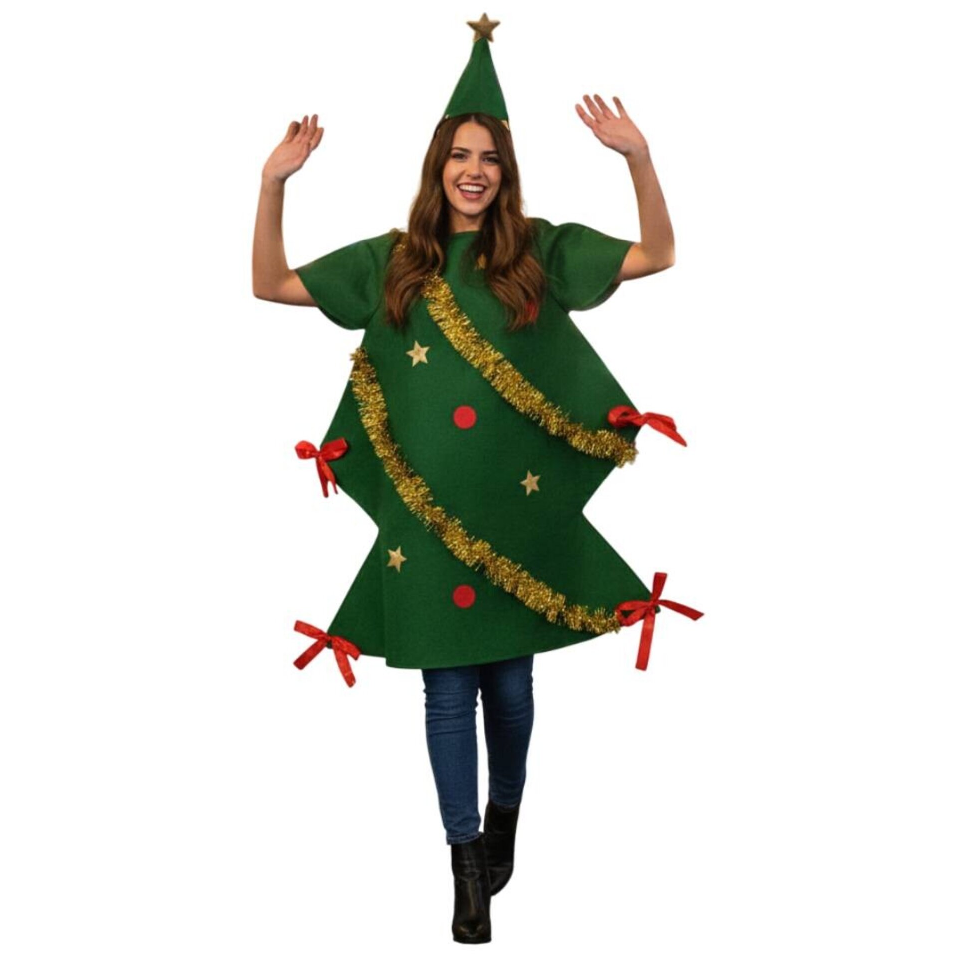 Disfraz de Árbol de Navidad Decorado - Traje Navideño Unisex Divertido | Fiesta - 4