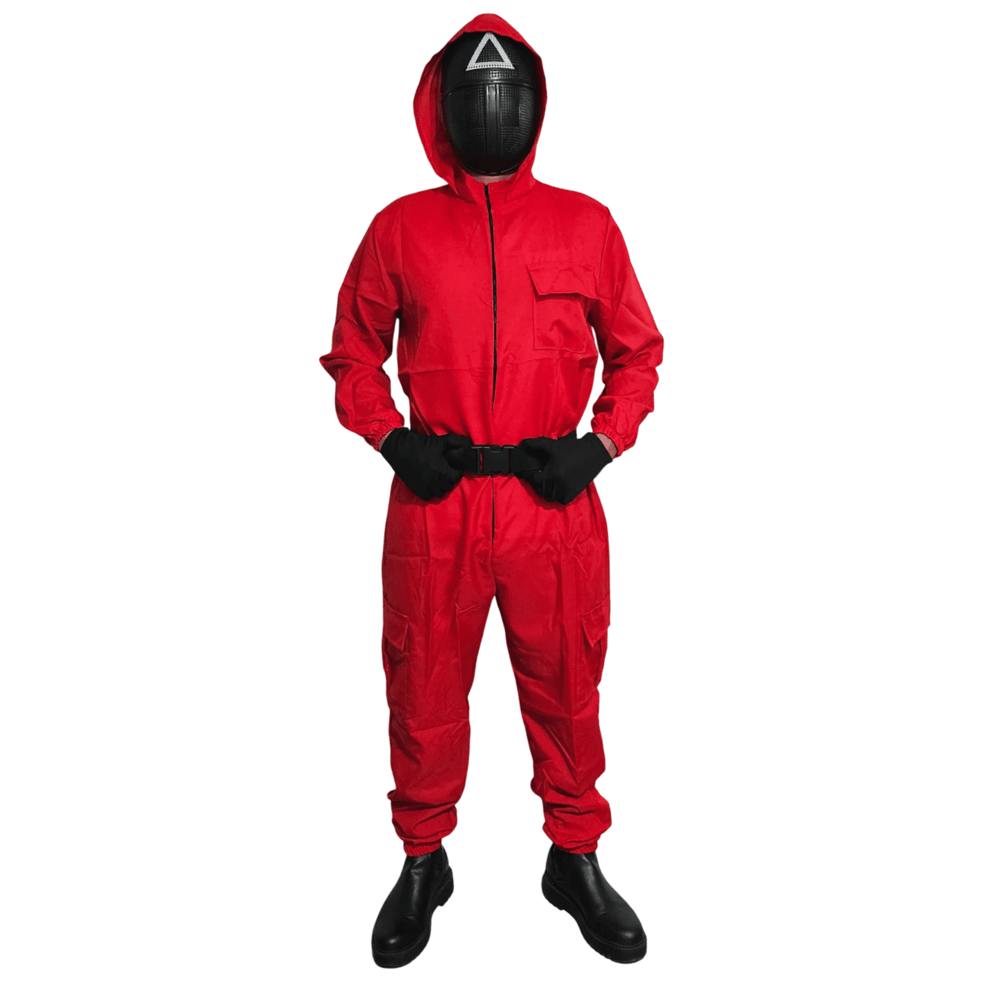 Disfraz Juego del calamar Niños Guardia Soldado Enmascarado Triangulo Squid Game - 2