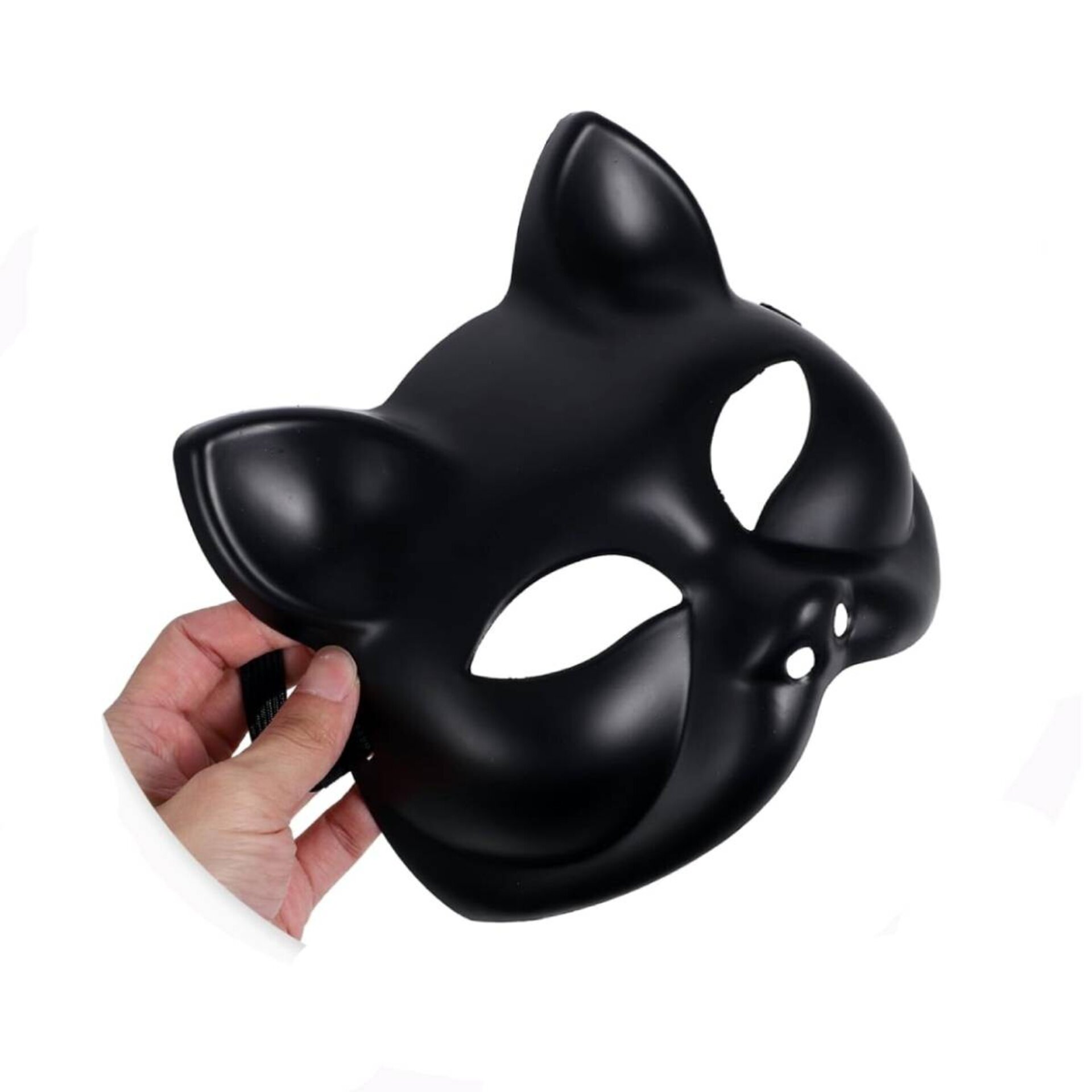 Máscara Gata Sexy Gatúbela Talla única ajustable para chicas Careta Negra - 1