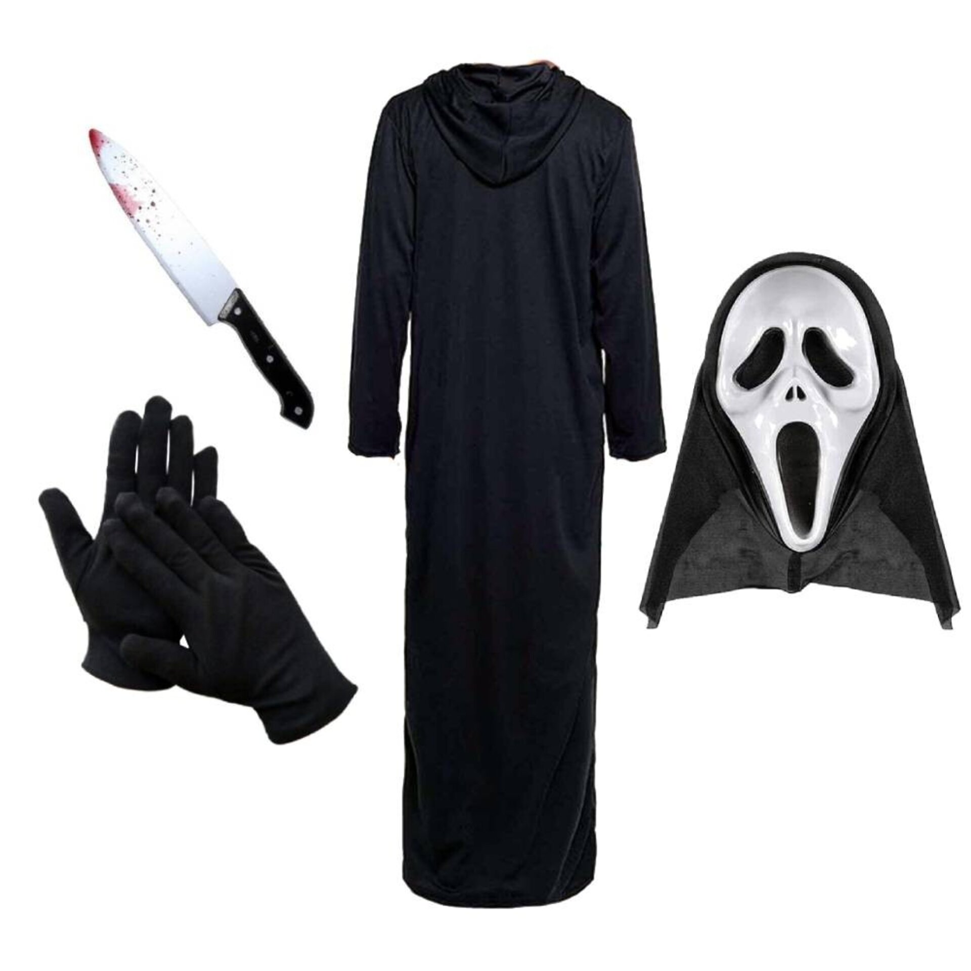 Disfraz de Fantasma del Terror para Niños - Traje Completo | Halloween Carnaval - 1