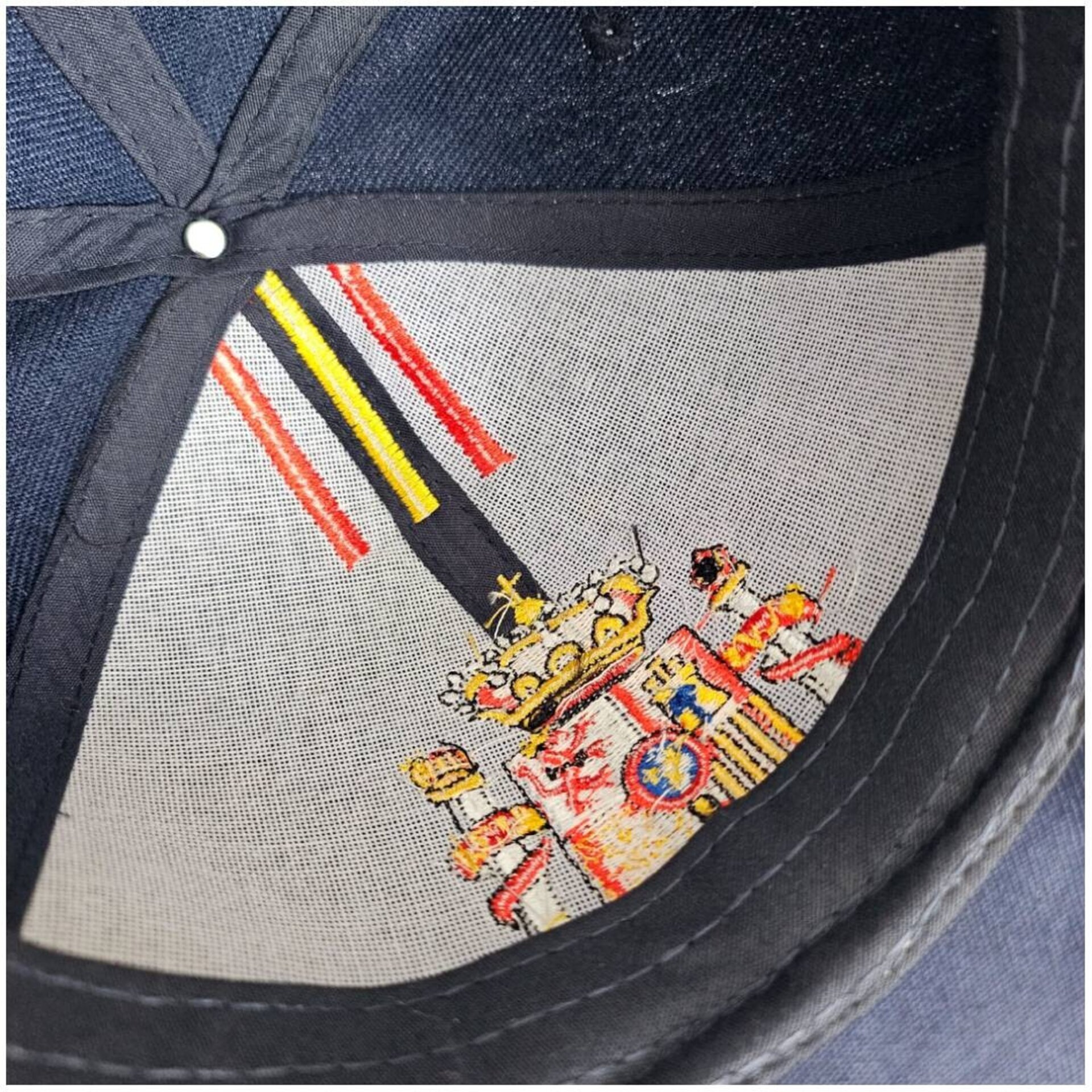 Gorras de España Azul y Roja | Gorra Bordada Bandera España Escudo Real - 8