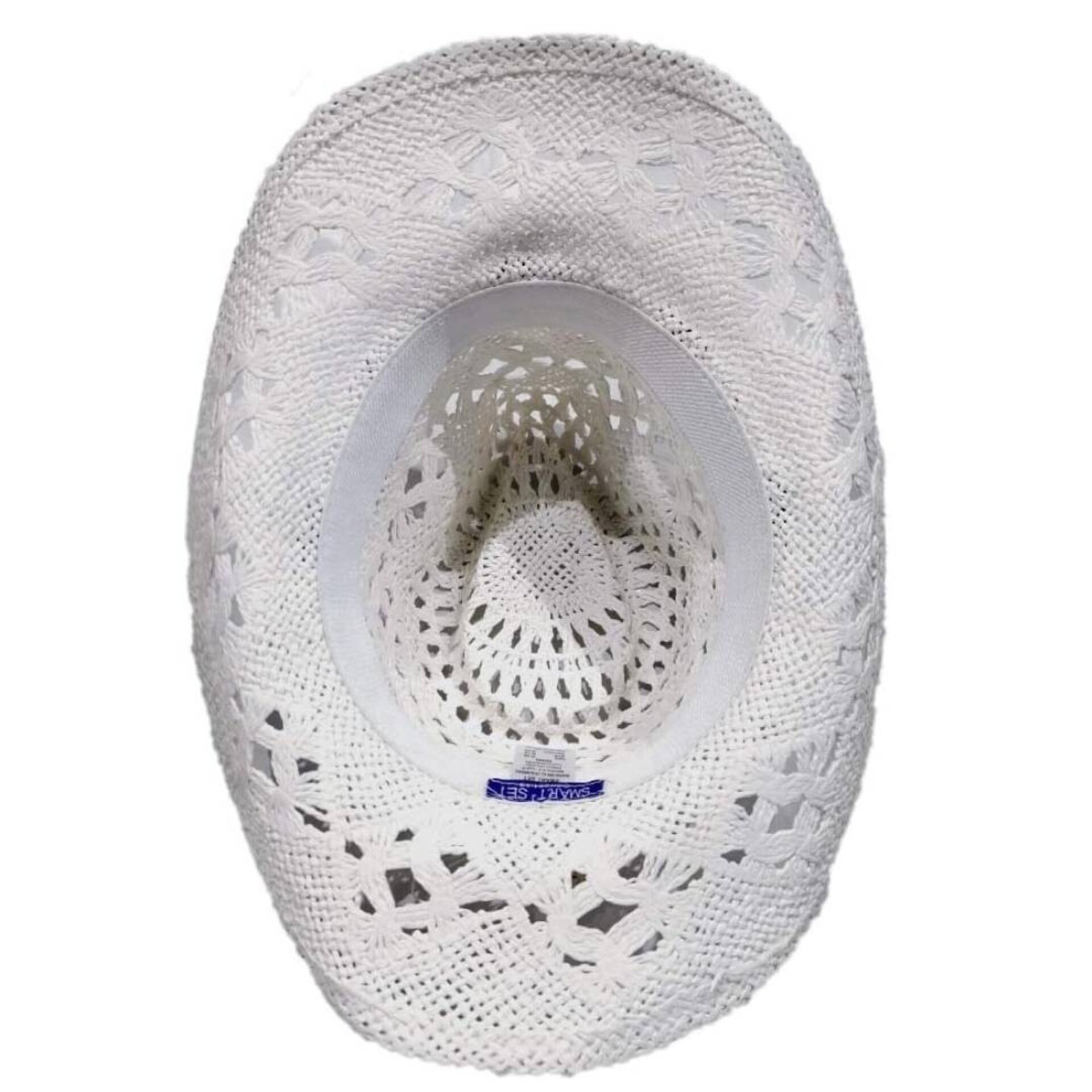 Sombrero Paja Blanco Mujer | Vaquero Estilo Western Country | Ajustable Cowboy - 6