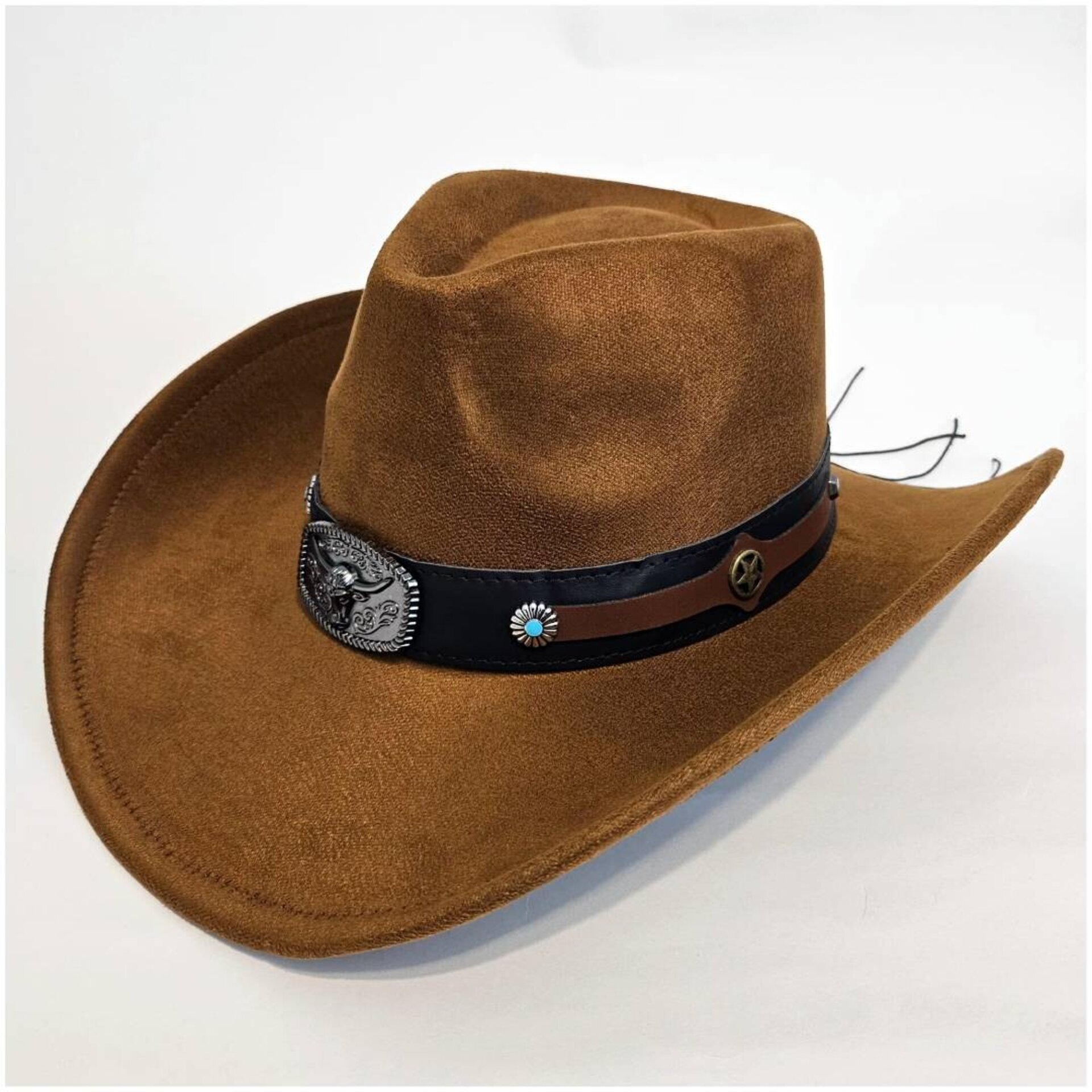 Sombrero Cowboy Vaquero Clásico Western Original para Adulto 58-59CM - 5