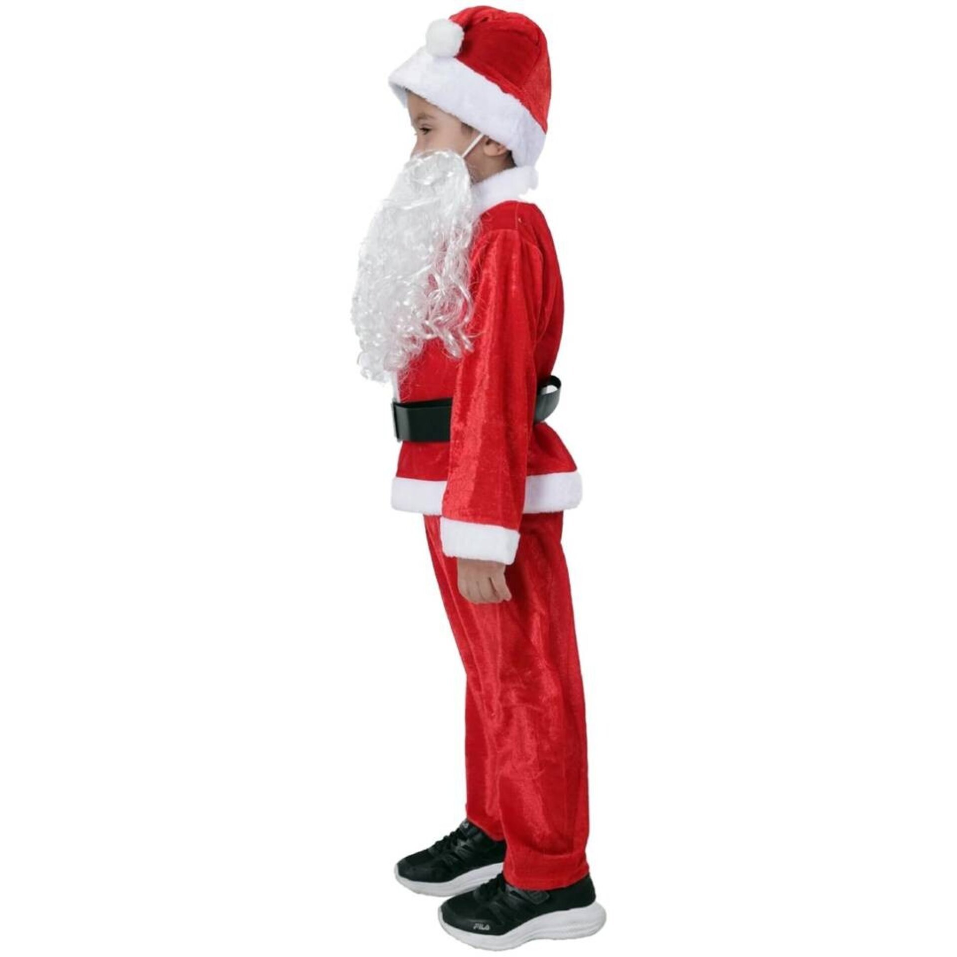 Disfraz Papa Noel Santa Claus - Traje Rojo Clásico de Navidad Niños 1 a 12 años - 2
