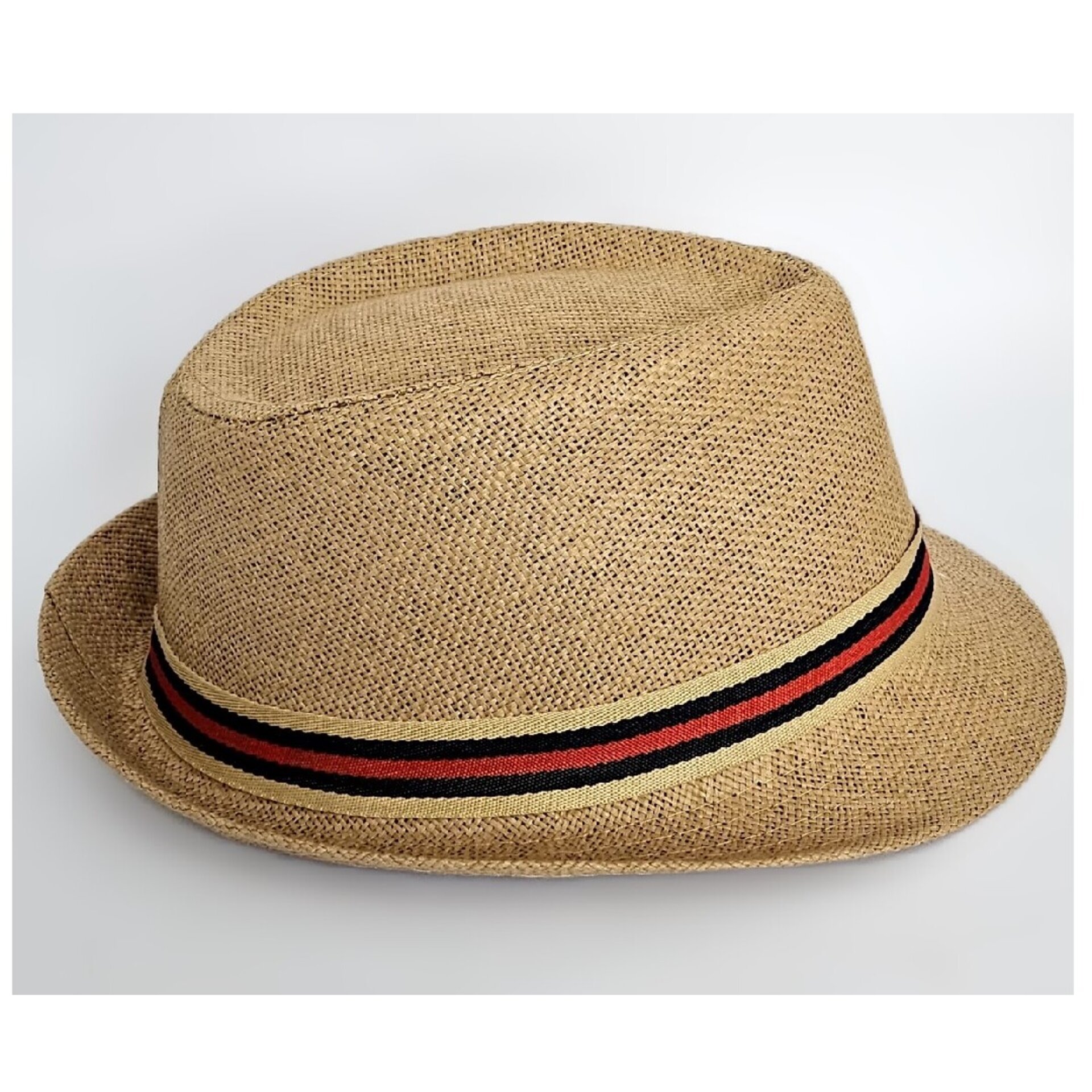 Sombrero Trilby Fedora Clásico Gorro Marrón de Paja de Papel Adulto M/L - 3