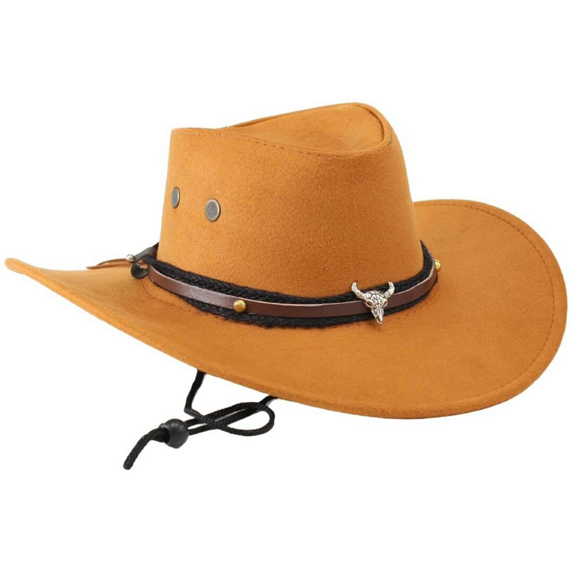 Sombrero Vaquero Cowboy Western Talla Ajustable S/M para Hombre Mujer Beige - 1