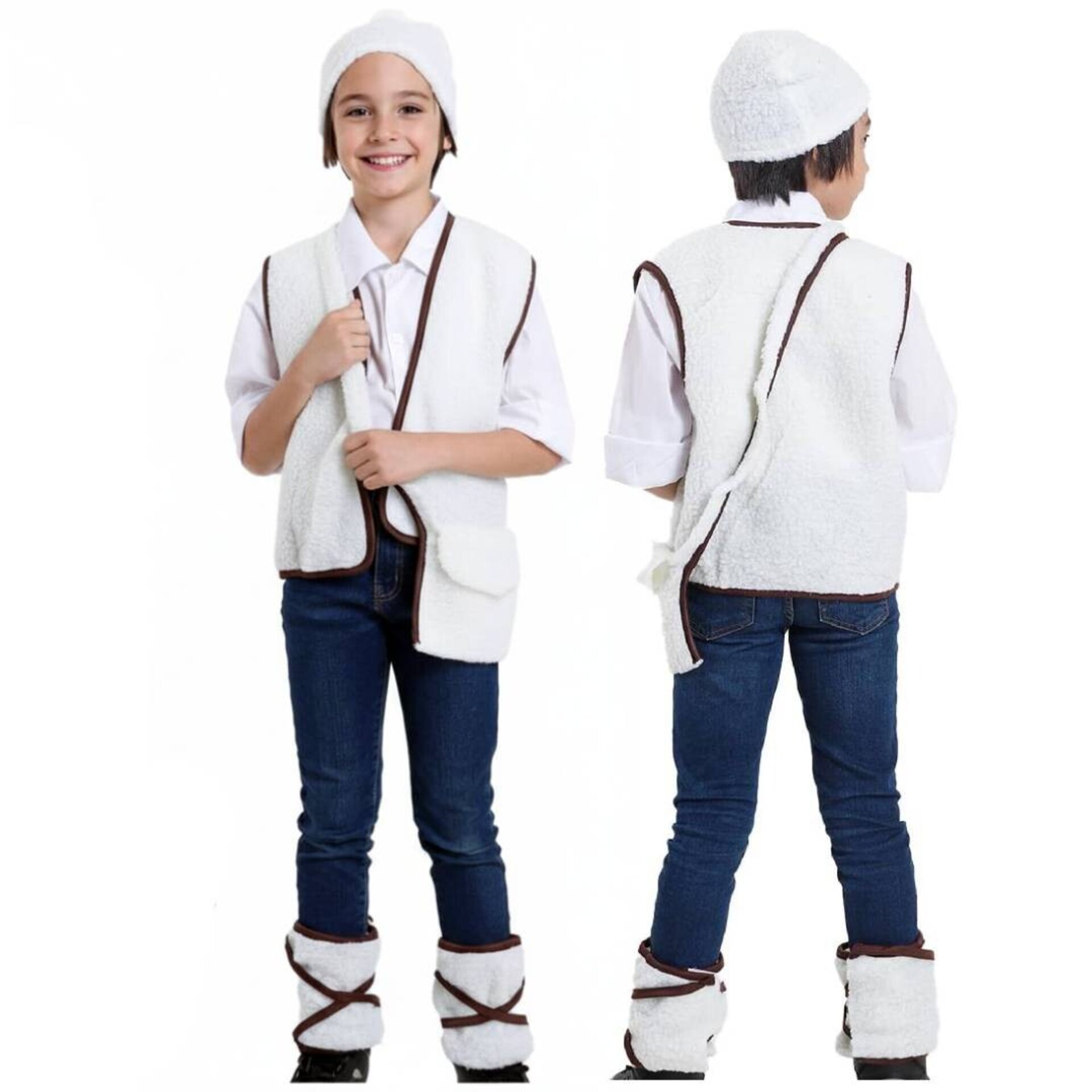 Disfraz de Pastorcito para Fiesta de navidad niños Talla 1 a 12 años - 3