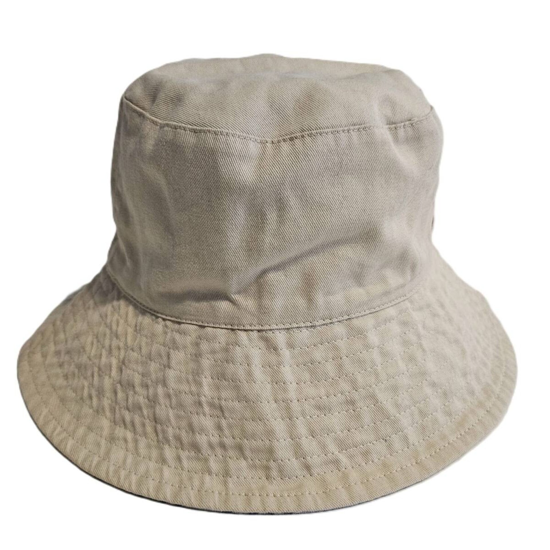 Sombrero Pescador Gorro Bucket Hat para Hombre Mujer Algodón Beige - 2