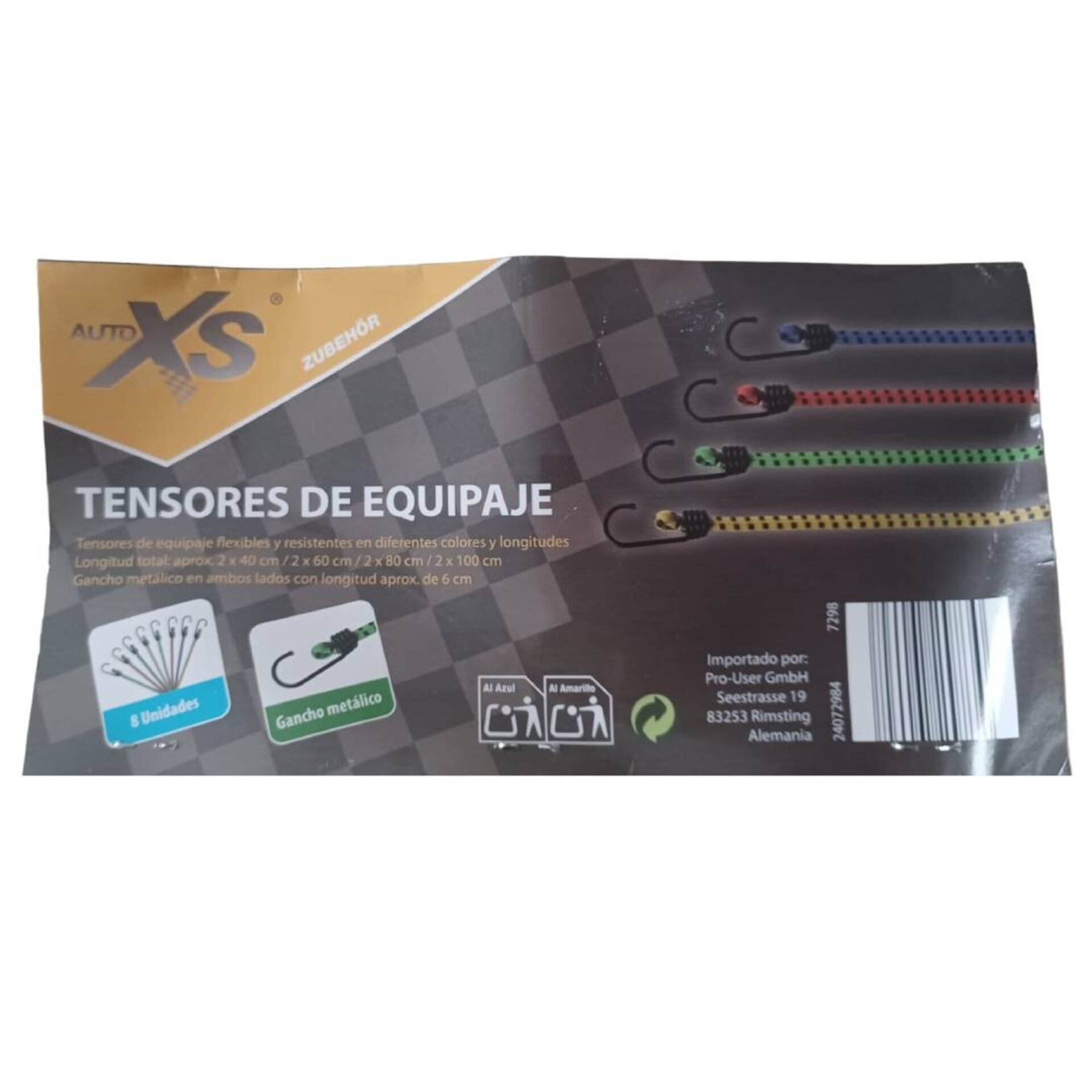 Tensores de equipaje Cuerdas Elásticas 8 pcs - 6
