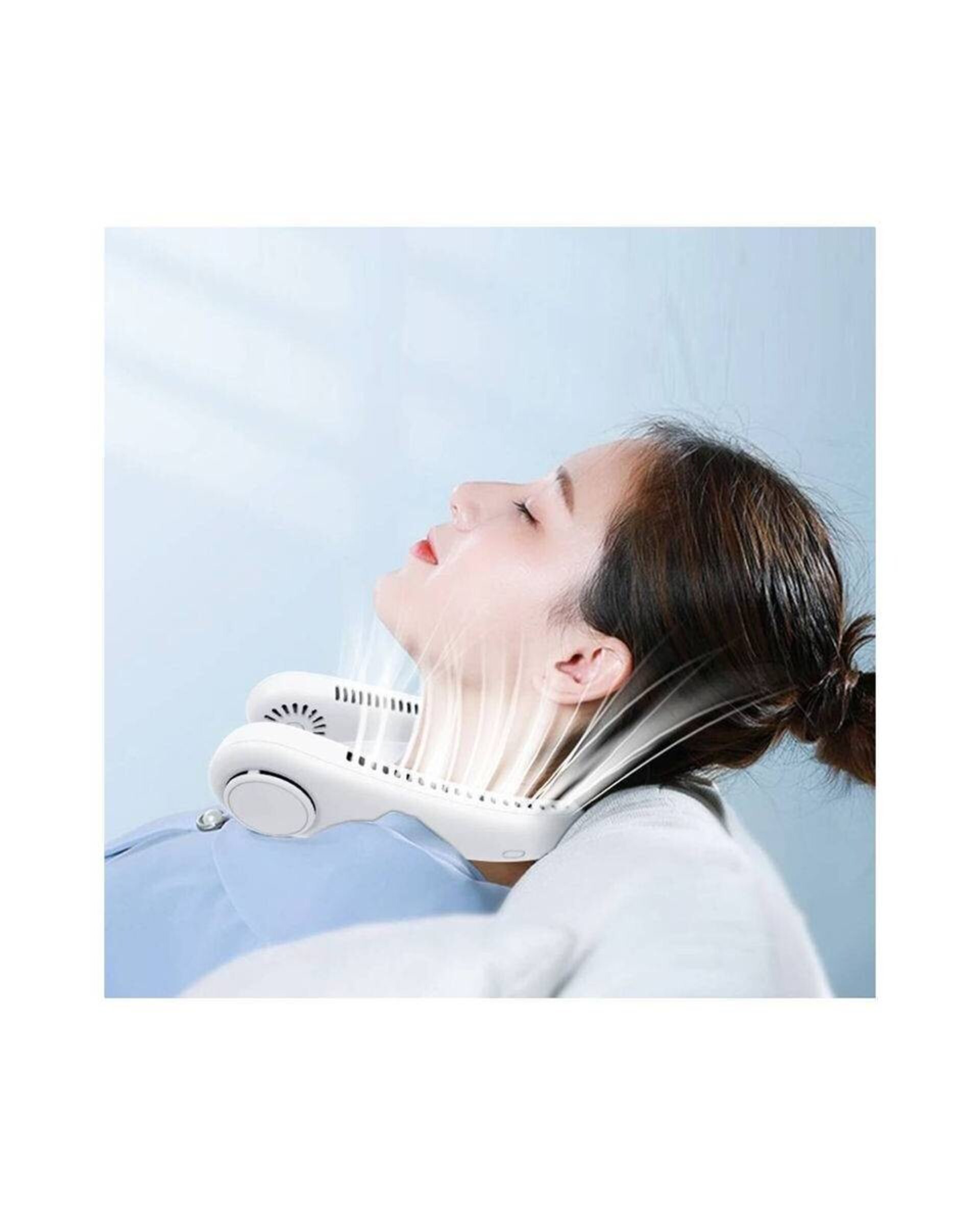 Ventilador de Cuello Portátil Recargable con USB Neck Fan Flexible - 3