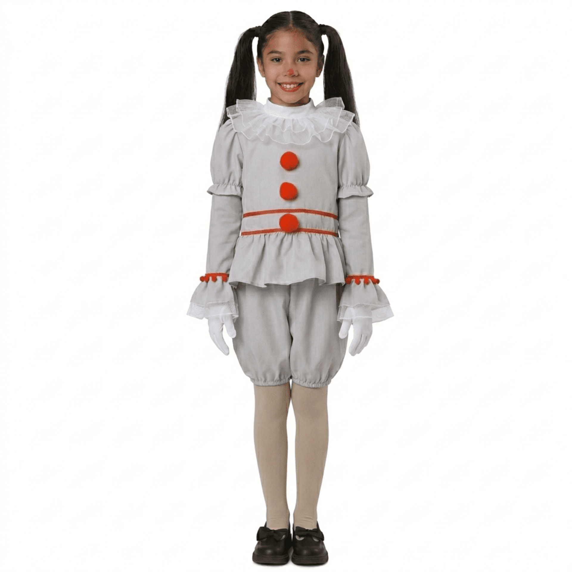 Disfraz de Payasa Terrorífica para Niñas Pennywise Payaso IT Halloween Carnaval - 1