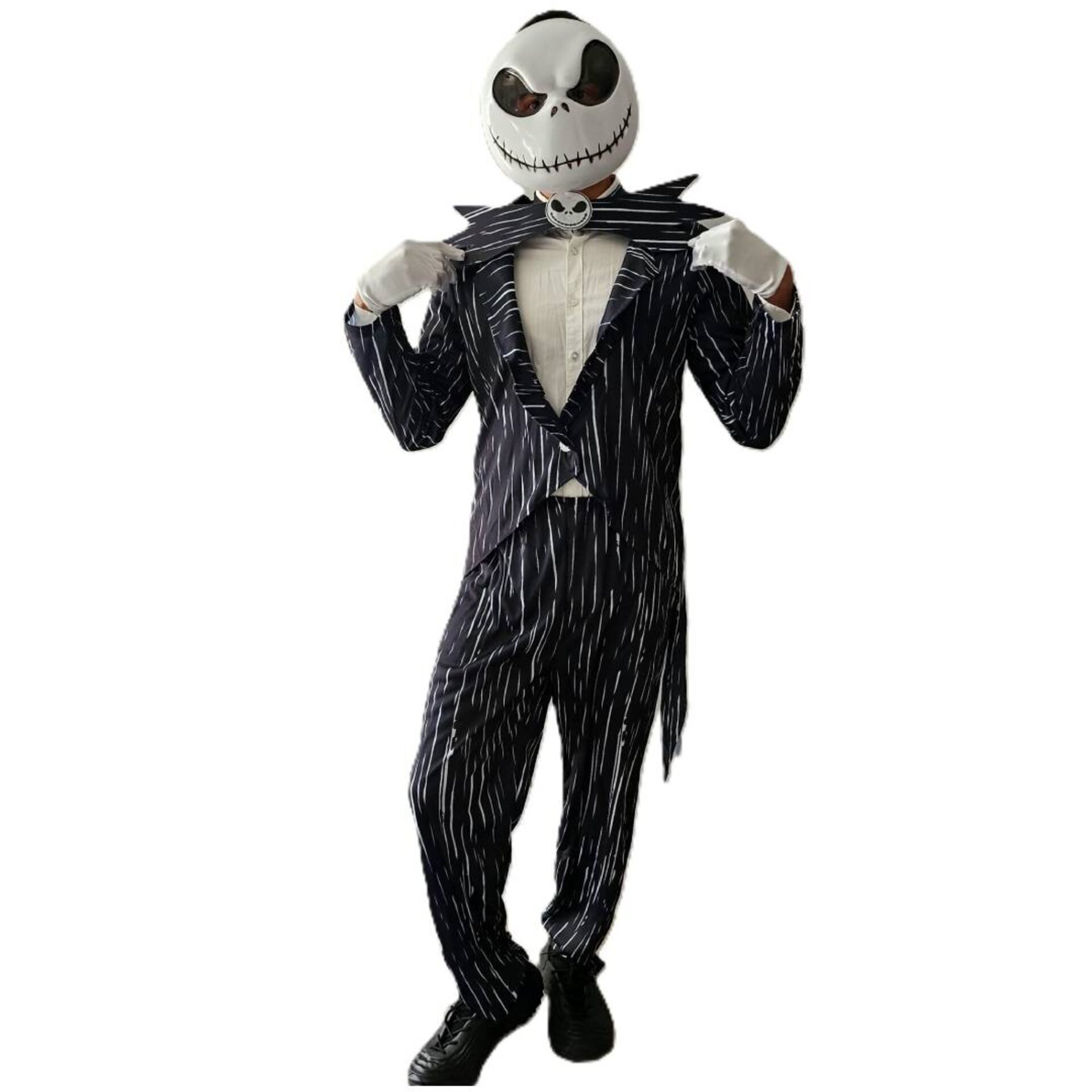 Disfraz Jack Skellington Traje Rey Calabaza Skeleto Pesadilla antes de Navidad - 11