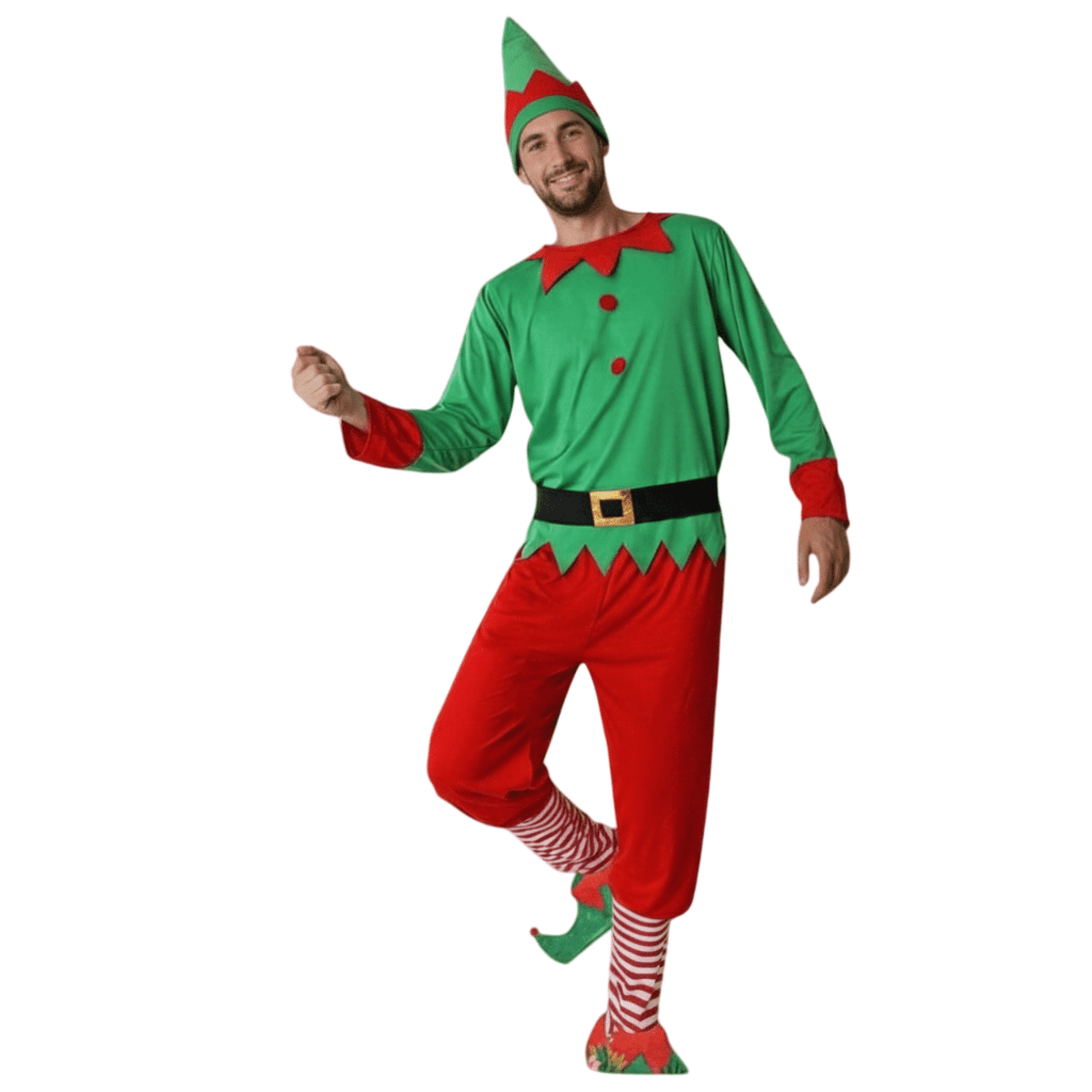 Disfraz de Elfo Premium para Hombre - Traje de Duende Ayudante de Santa - 3