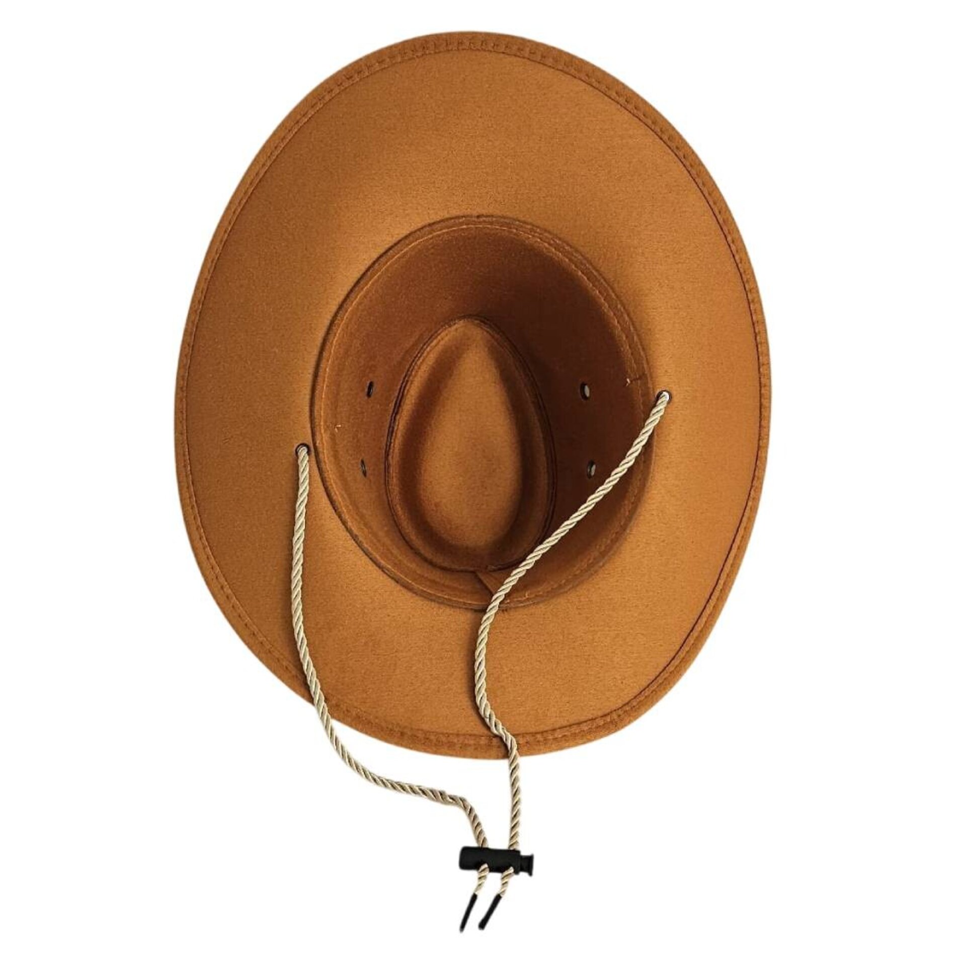 Sombrero Cowboy Vaquero Western Rodeo Unisex Adulto Fieltro Beige Claro - 2