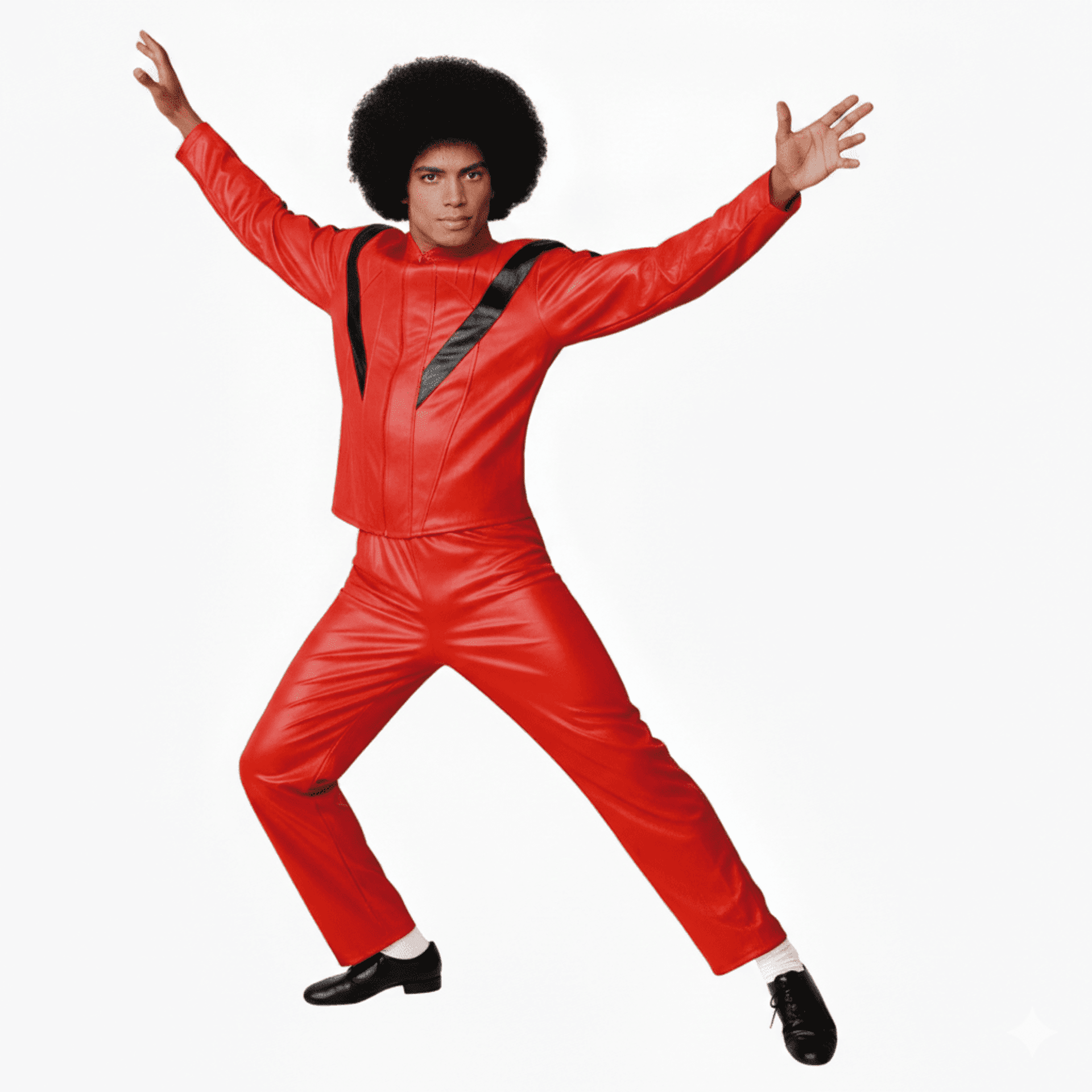 Disfraz Rey del Pop Estilo Michael Jackson - Thriller Pop 80s | Talla Única M/L - 1