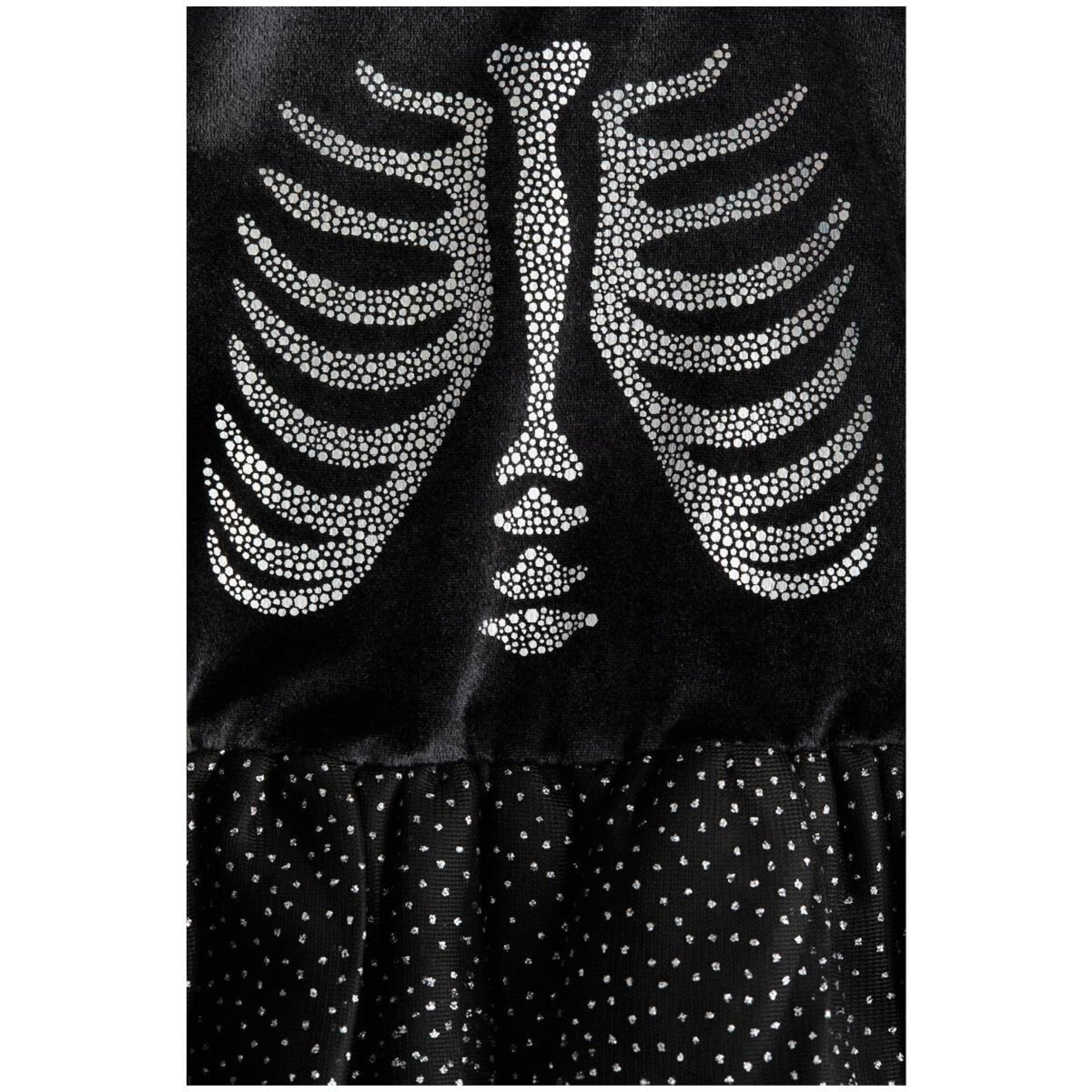 Vestido de danza de Manga Larga Motivo Esqueleto cuello Redondo para niñas - 3
