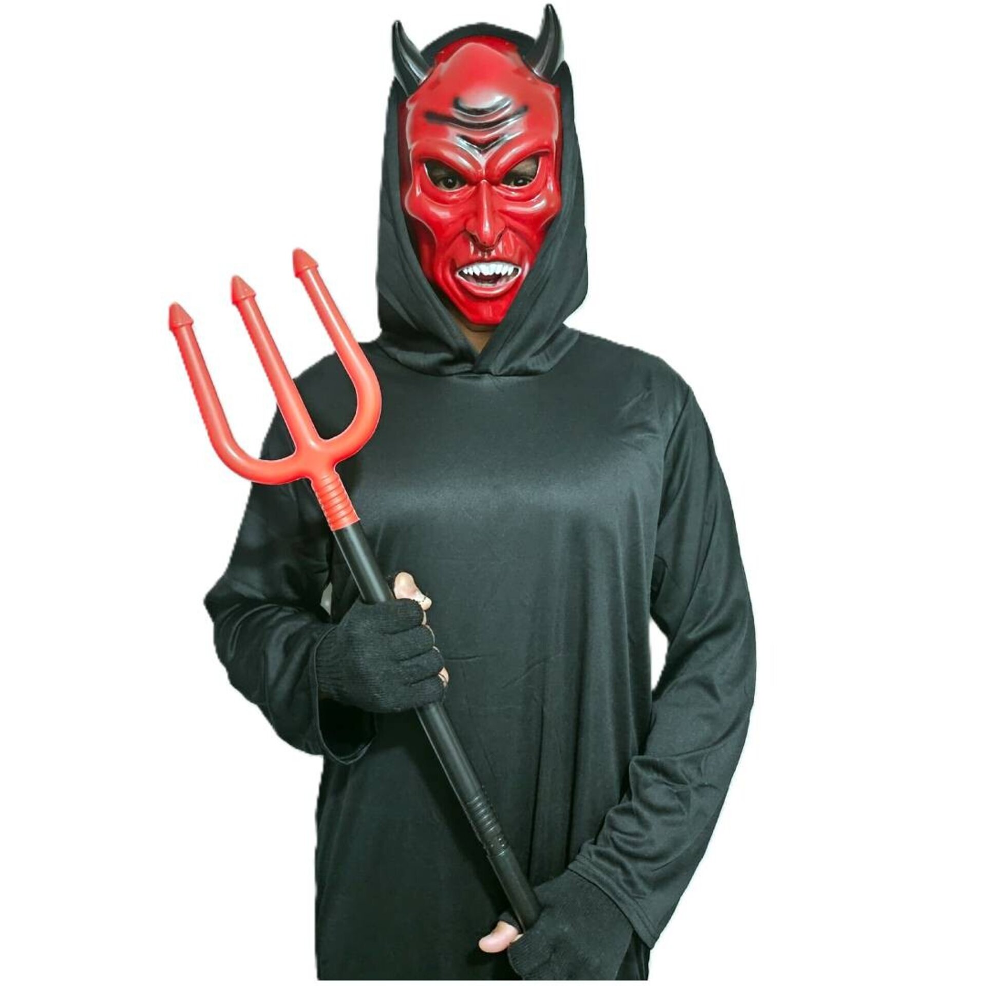 Disfraz Demonio Oscuro Adulto | Diablo Satanás para Halloween, Carnaval, Fiestas - 12