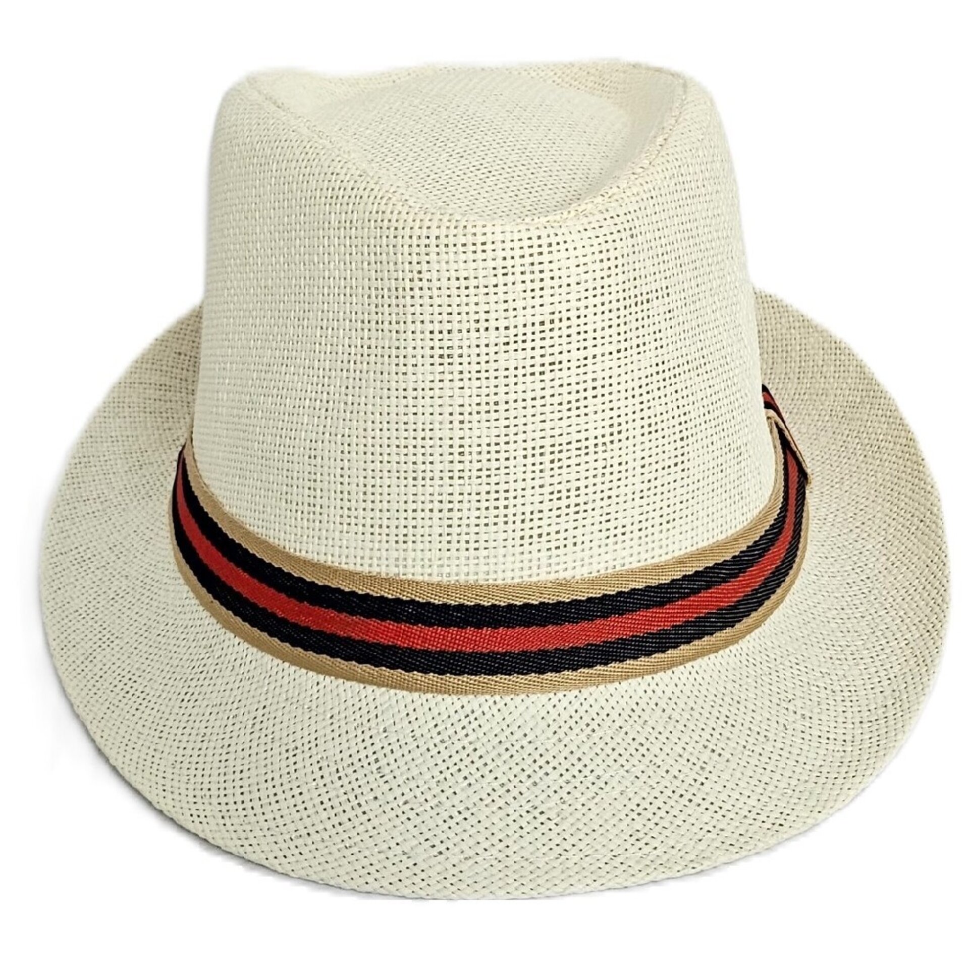 Sombrero Trilby Fedora Beige claro Paja de Papel Clásico Borsalino Talla M/L - 7