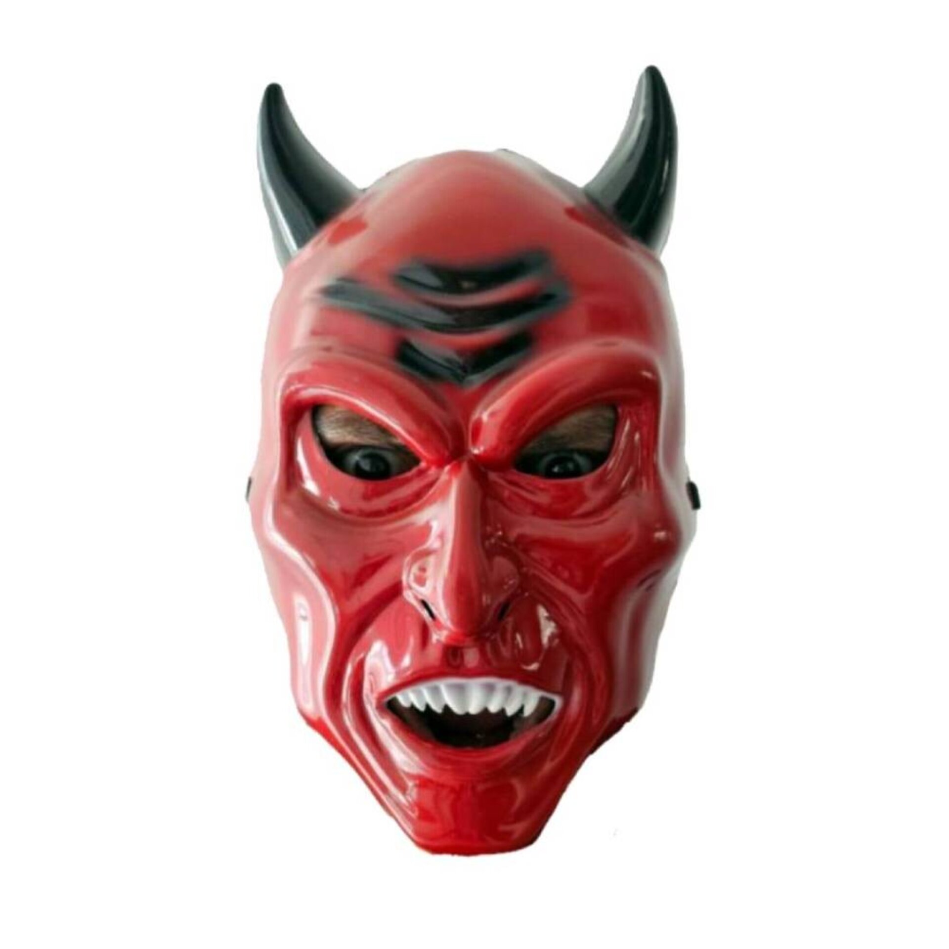 Disfraz Diablo Adulto | Túnica Roja Satán + Máscara y Tridente - 2