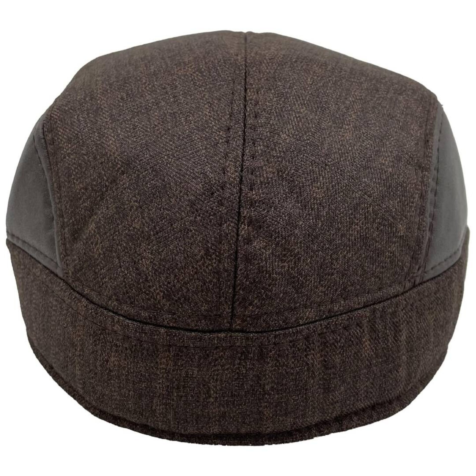 Boina Inglesa Hombre | Piel Sintética | Flat Cap Newsboy | Talla Única Adulto - 2