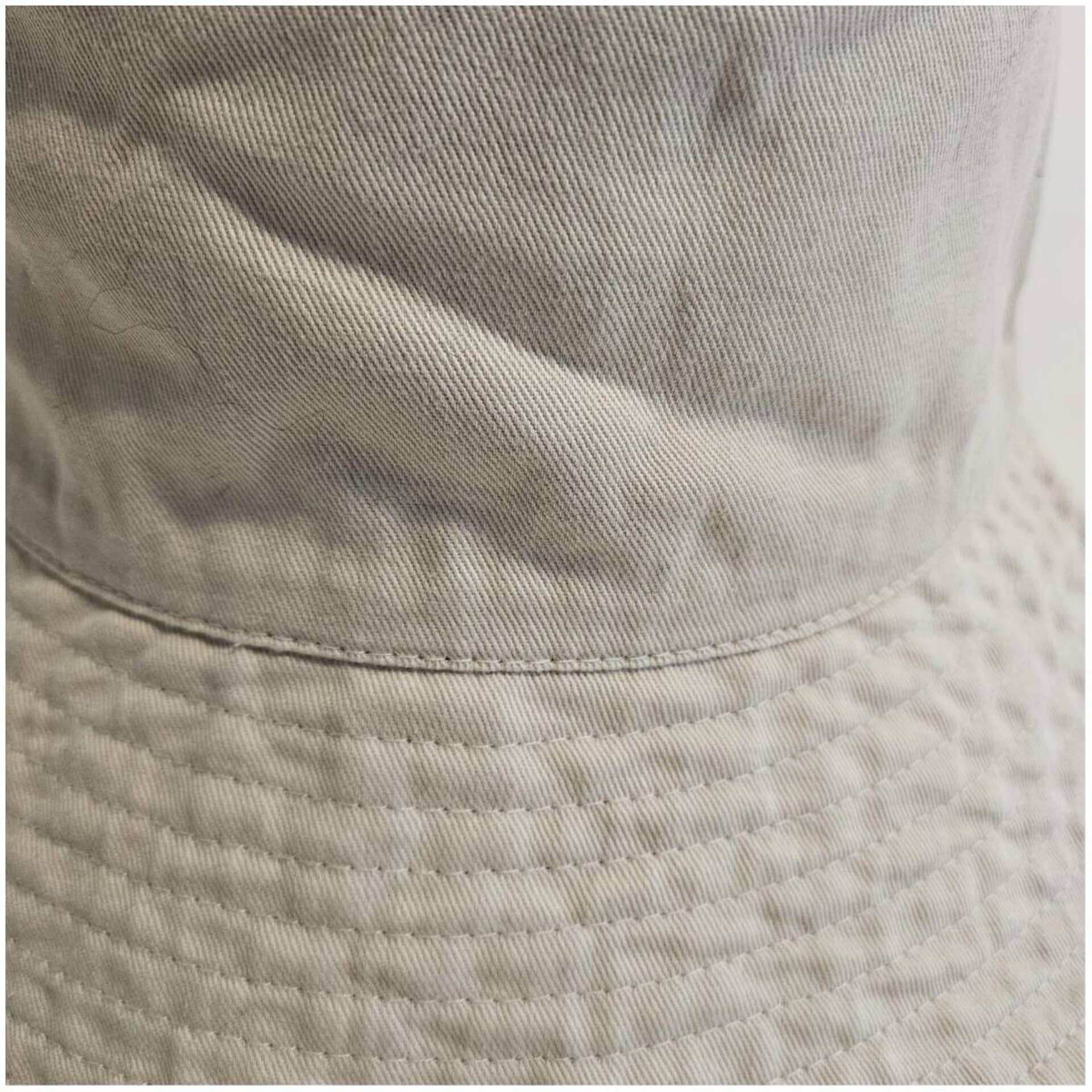Sombrero Pescador Gorro Bucket Hat para Hombre Mujer Algodón Beige - 4