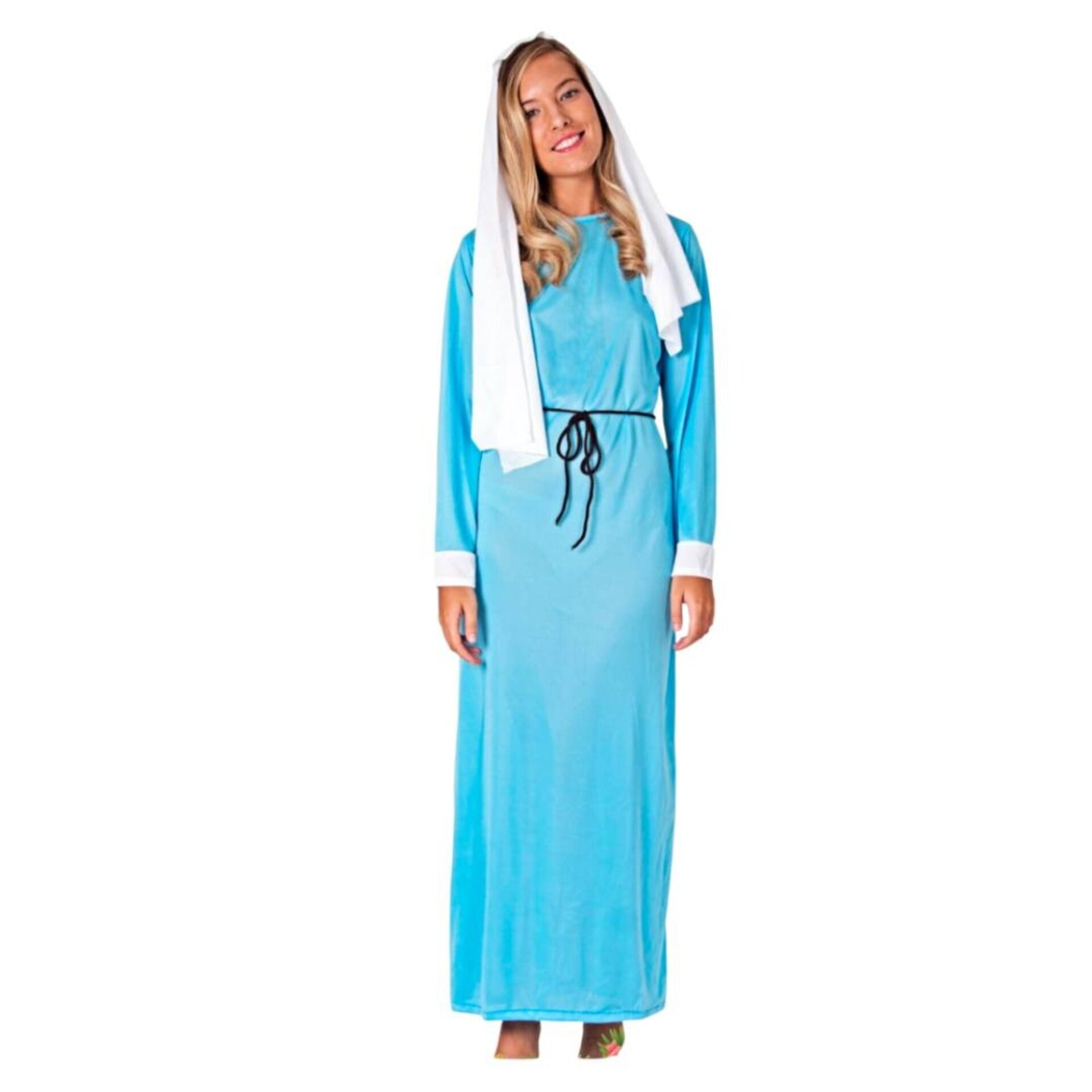 Disfraz de Virgen María Clásico - Traje Completo de Nacimiento | Talla Única S-M - 2