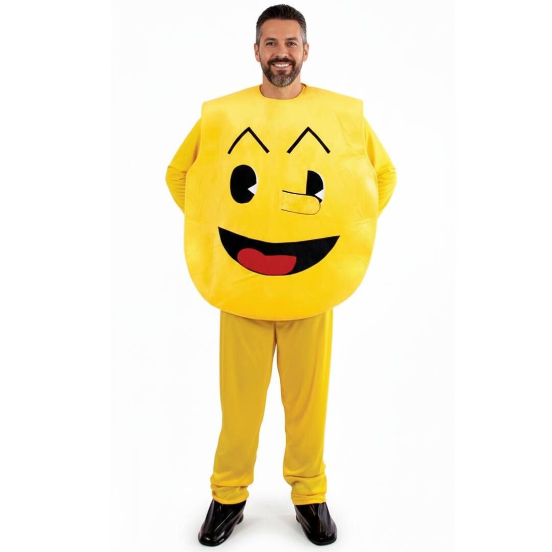 Disfraz de Emoji Amarillo Guiño - Traje Completo para Carnaval | Diversión Total - 3