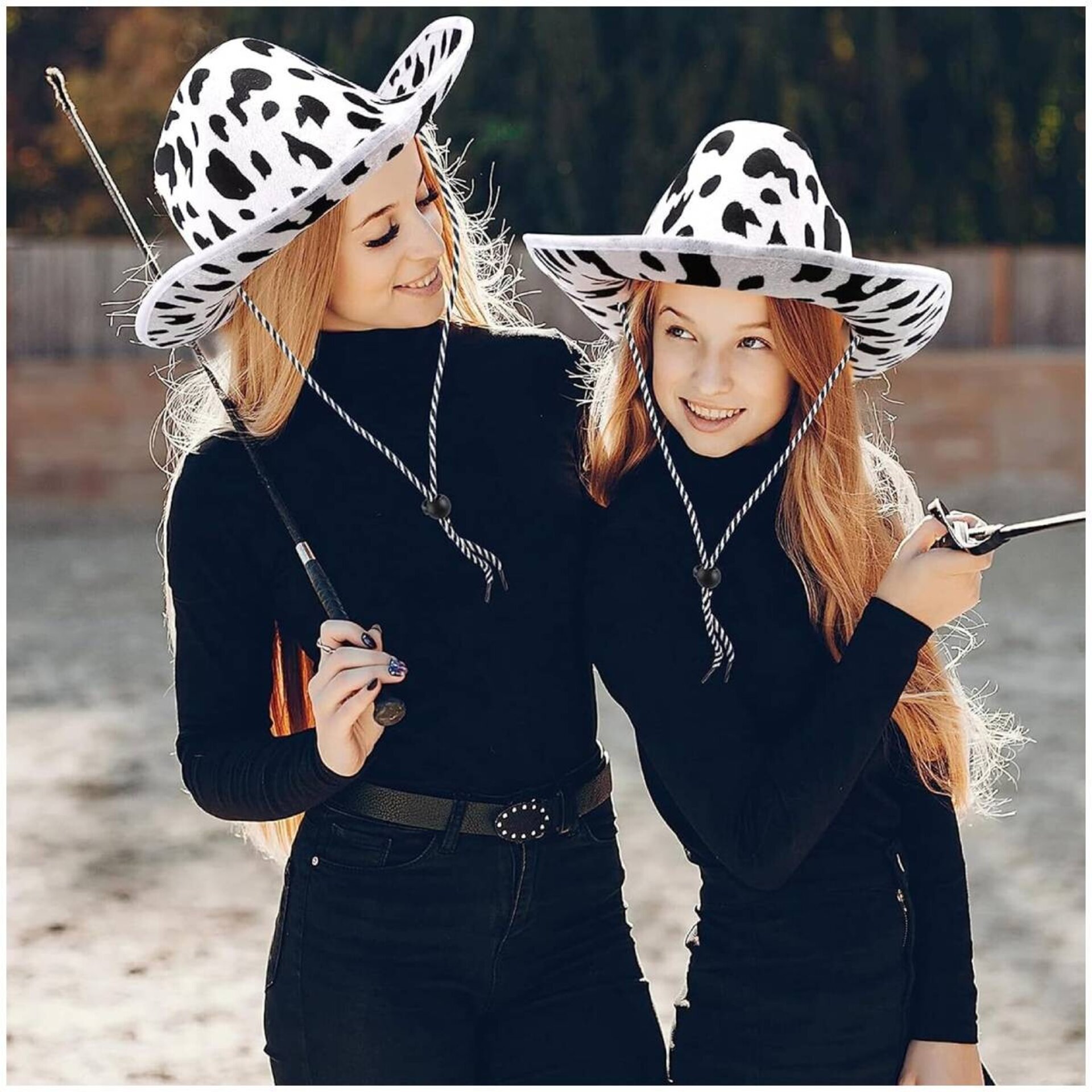 Sombrero cowboy Vaquero con Pañuelo Western Bandana Estampada para Adulto - 9